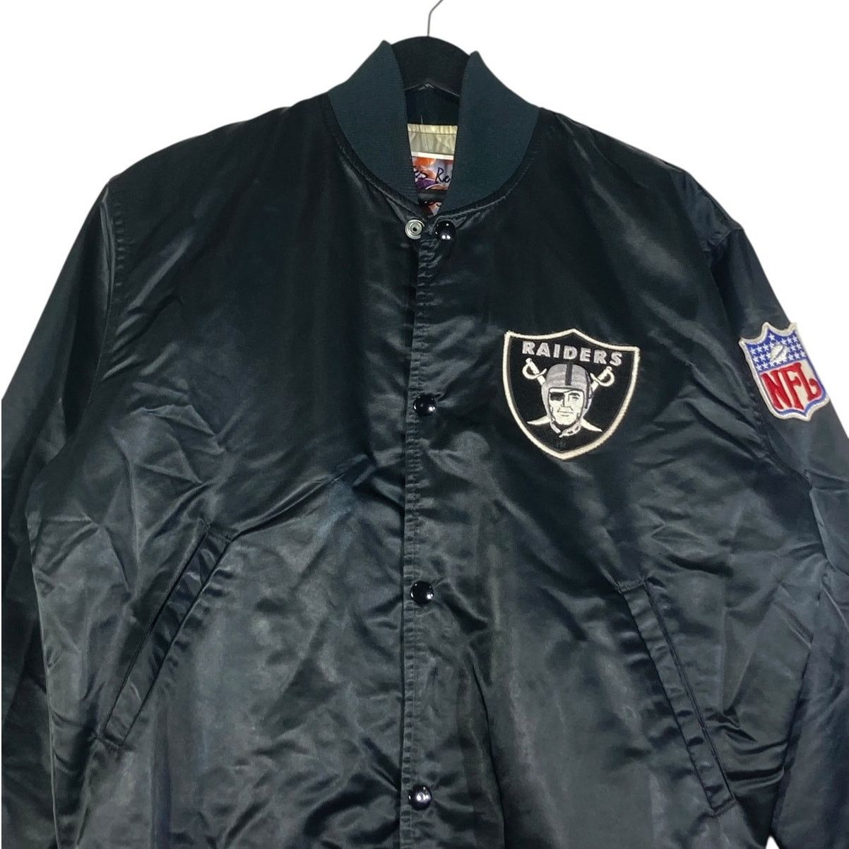 Starter Vintage Starter Embroidered Oakland Raiders Bomber Jacket M Size US M / EU 48-50 / 2 - 2 Thumbnail