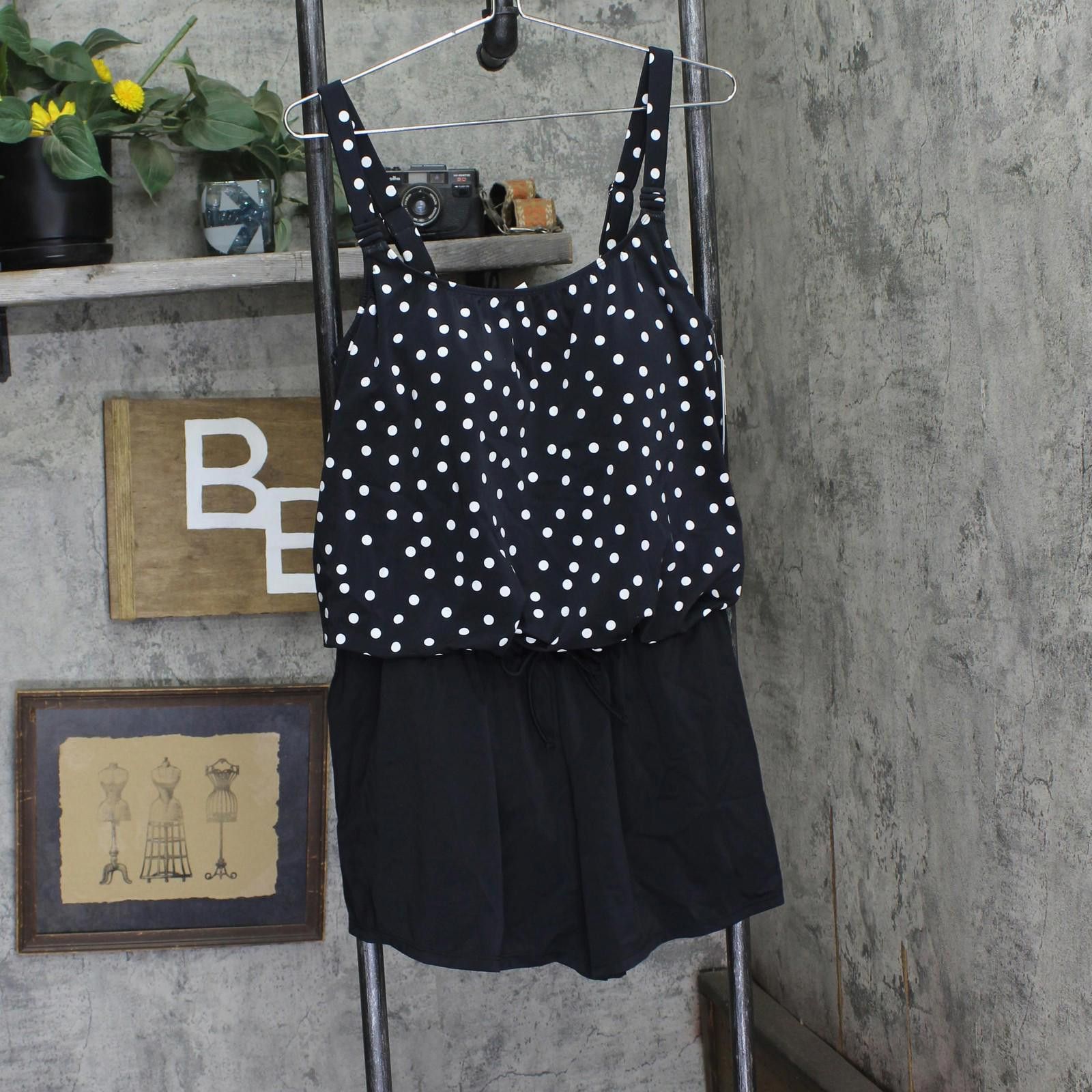 Other Nwt Swim Solutions Dot Romper One Piece Rain Ofs Black 18w Size ONE SIZE - 1 Thumbnail
