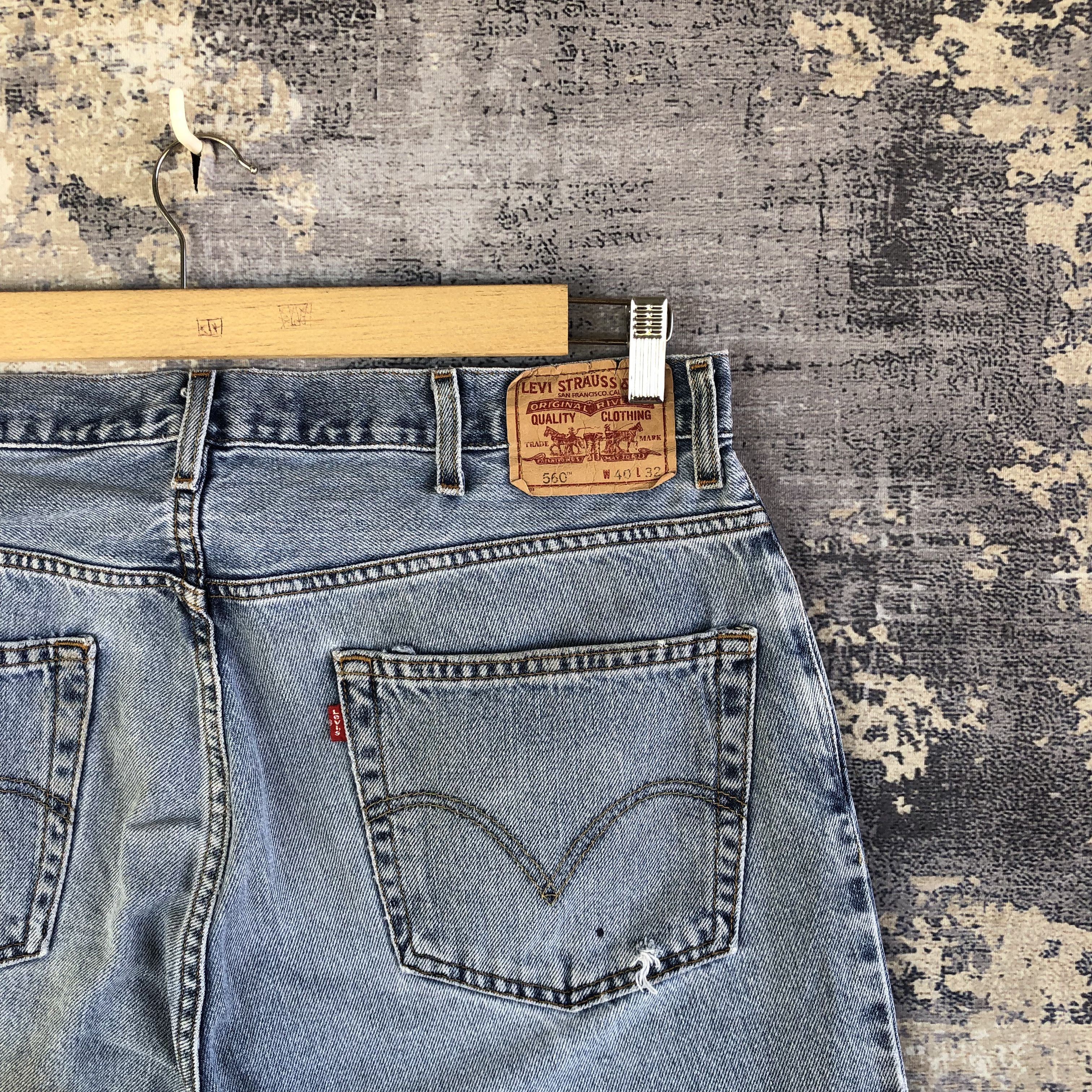 Levi's Vintage Y2K Levis 560 Light Wash Jeans Faded Levi's Denim Size US 38 / EU 54 - 5 Thumbnail