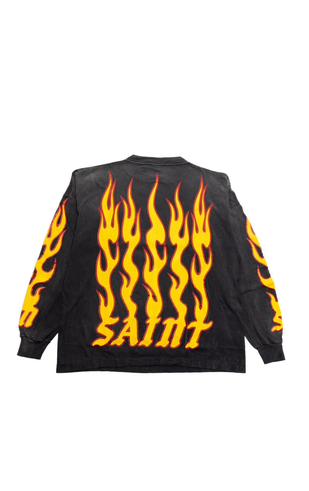 Saint Michael Saint Michael soul on fire long sleeve t shirt Size US XXL / EU 58 / 5 - 2 Thumbnail
