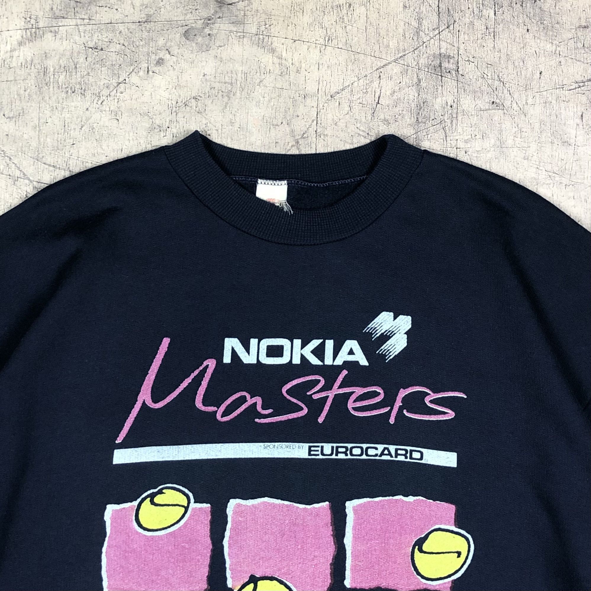 Motorola Vintage 90s Nokia Masters Eurocard Tennis Sweatshirt Size US M / EU 48-50 / 2 - 7 Thumbnail