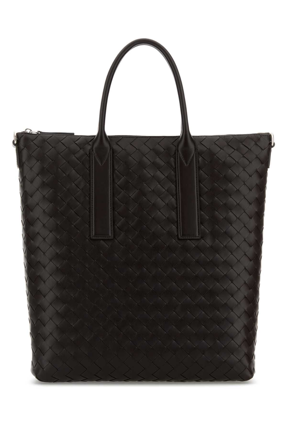 Bottega Veneta Dark Brown Leather North-South Shopping Bag Size ONE SIZE - 1 Thumbnail