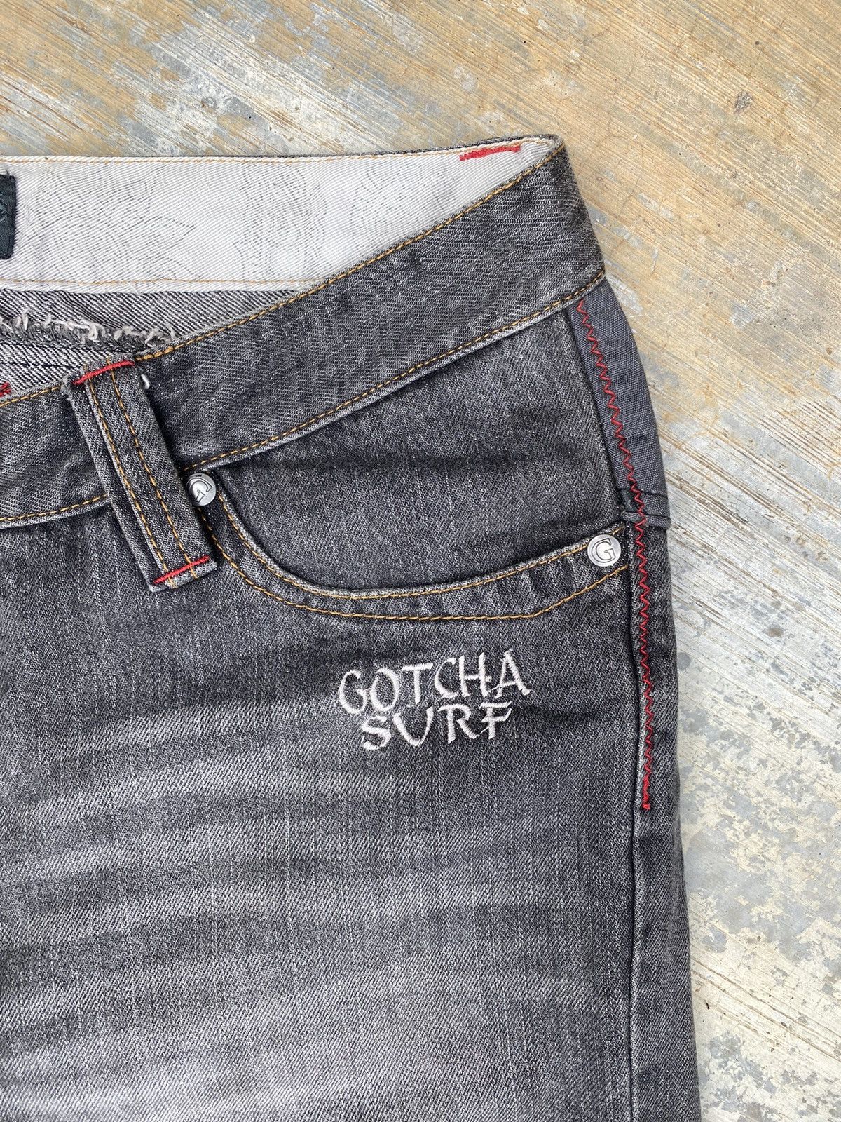 Gotcha Gotcha Surf Stonewash Denim Pant Size US 33 - 4 Thumbnail