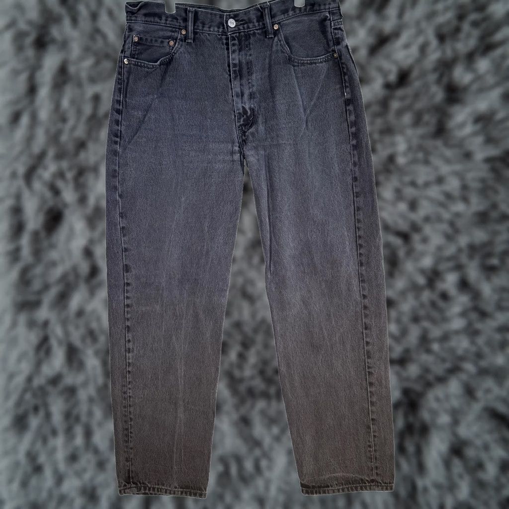 Levi's VINTAGE Levi's 550 Jeans Mens 36x34 Black Relaxed Tapered Leg Denim Pants 100% Cotton Size US 36 / EU 52 - 1 Thumbnail