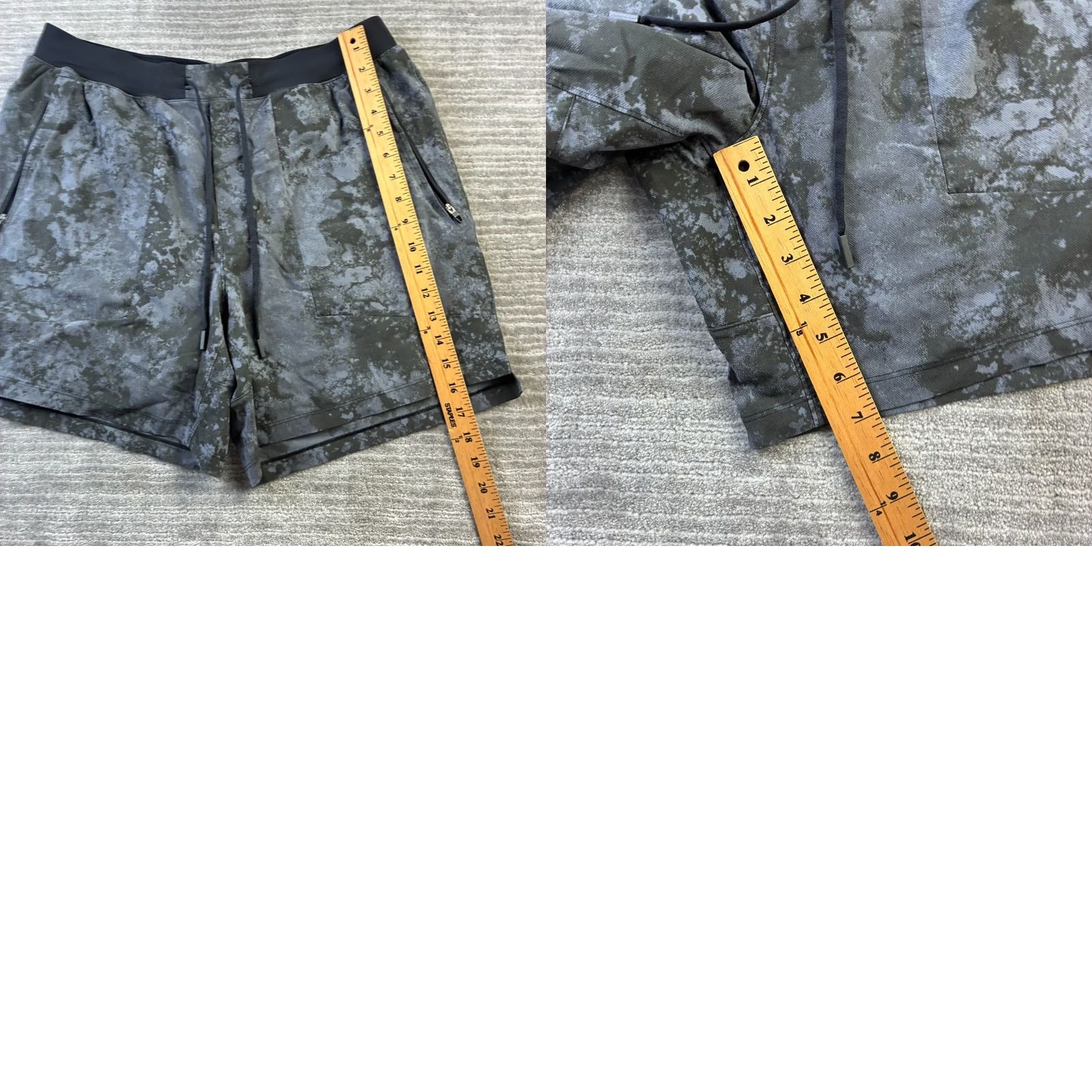 Lululemon Lululemon Shorts Mens XL Gray Camo License To Train Lined Gym Running Size US 33 - 8 Thumbnail