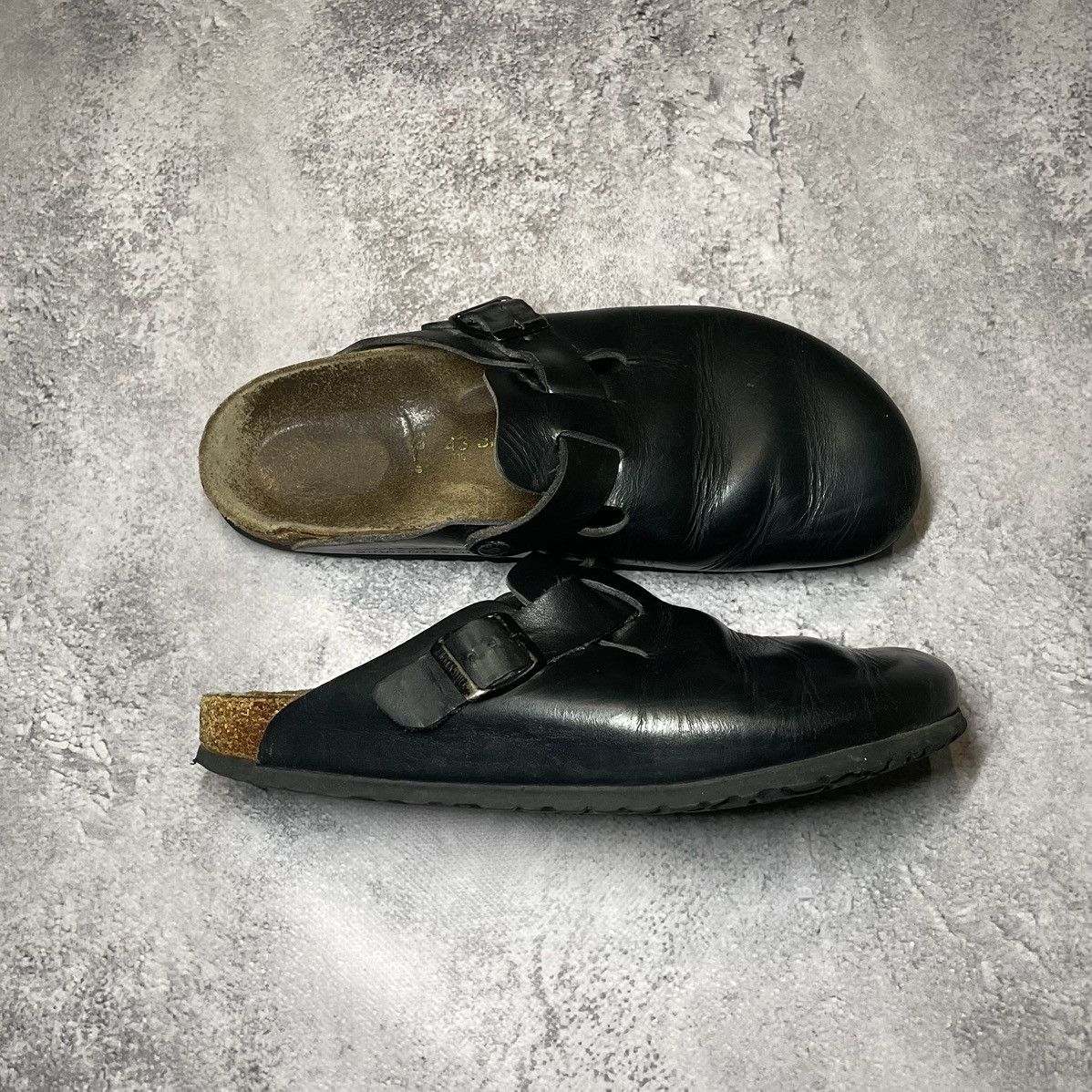 Birkenstock Birkenstock Leather Boston Black Size US 10 / EU 43 - 1 Thumbnail