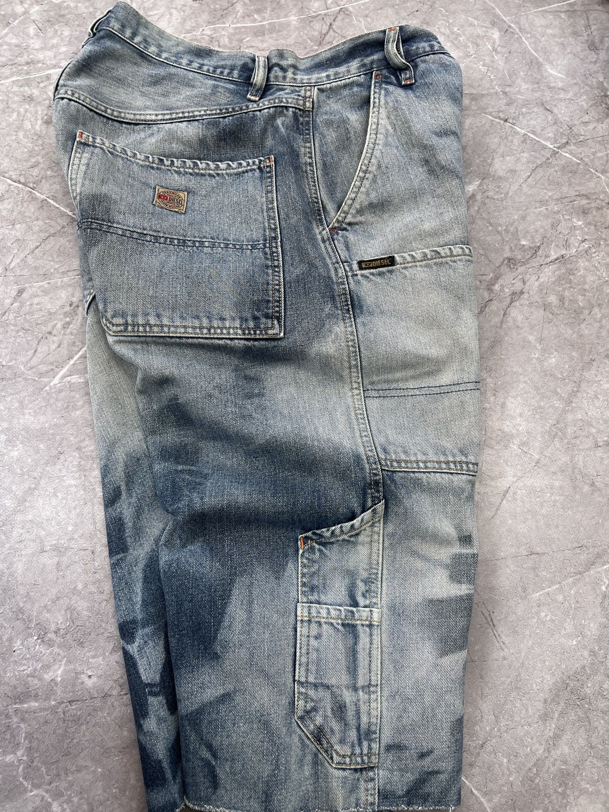 Designer × Diesel Vintage 90s diesel carpenter cargo washed pants Shirts y2k Size US 29 - 8 Thumbnail