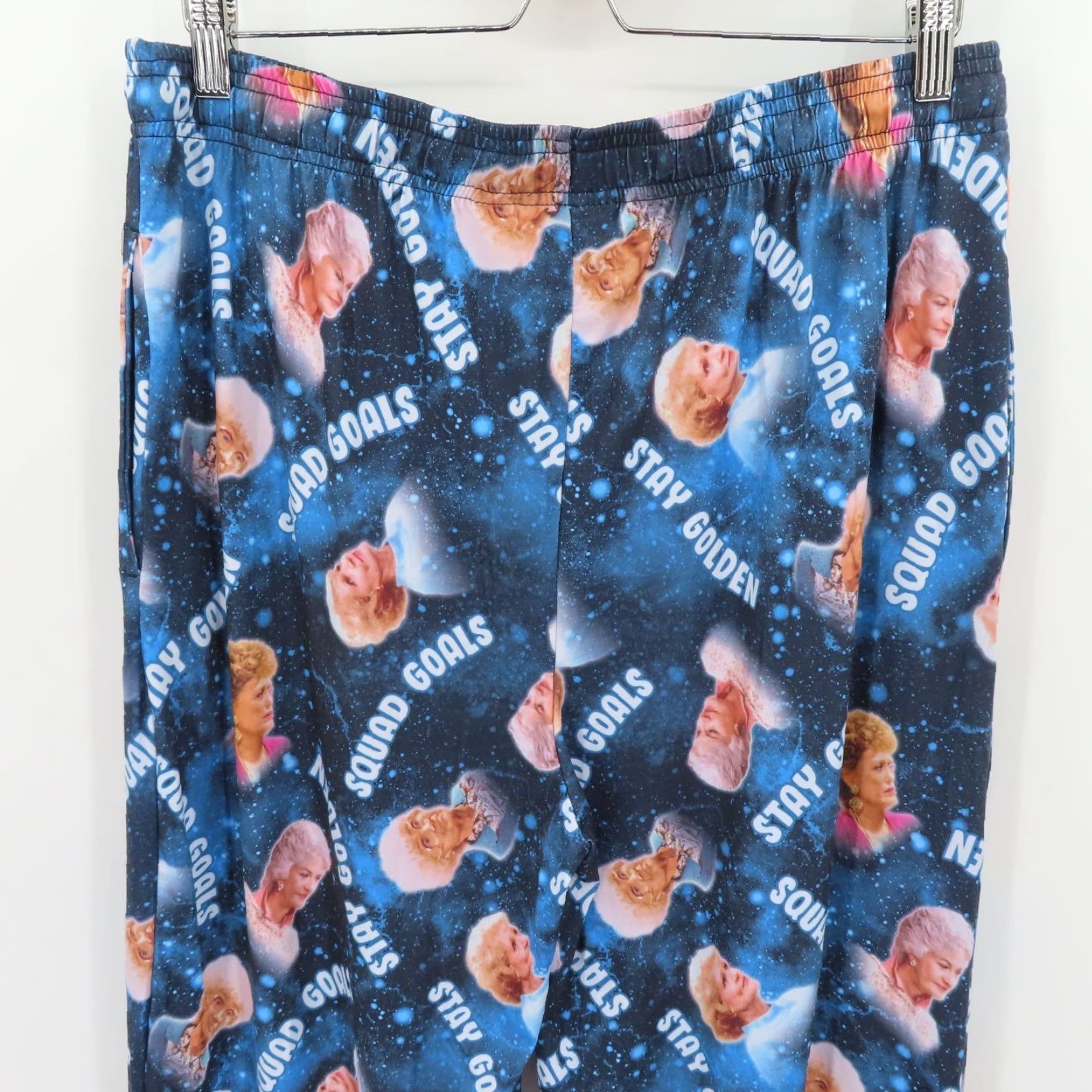 Vintage VINTAGE? No—Bioworld Space Golden Girls Pajama Pants L Blue син Size US 33 - 6 Thumbnail