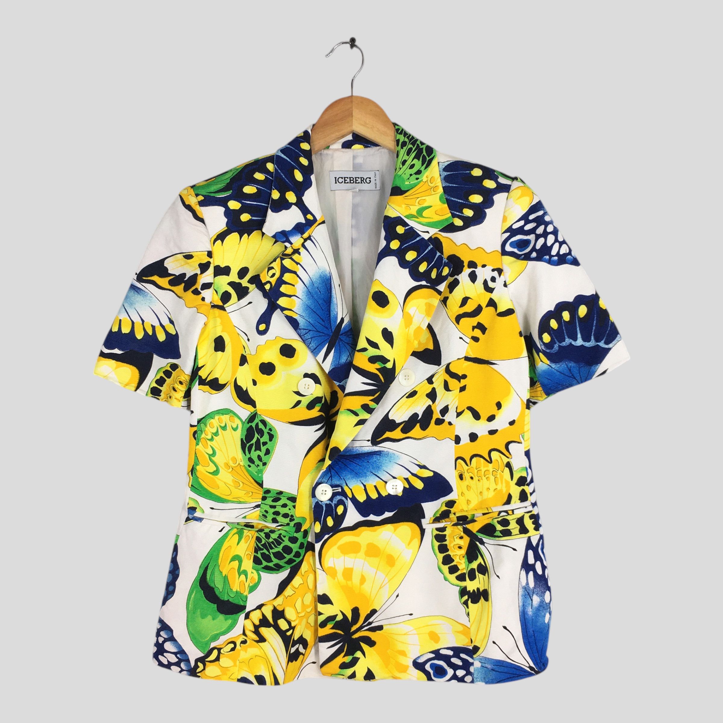 Designer × Iceberg × Vintage Vintage Iceberg Button Ladies Double Breasted Coat Small Size S / US 4 / IT 40 - 1 Thumbnail