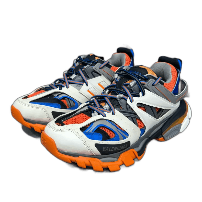 Balenciaga Balenciaga Track Sneakers White Blue Orange Size US 7.5 / EU 40-41 - 1 Thumbnail