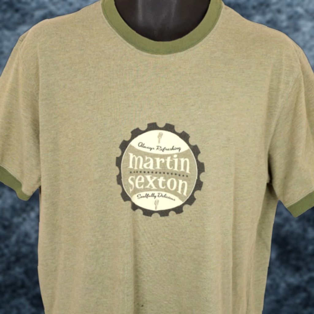Vintage VINTAGE Martin Sexton T Shirt Mens Size Large Green Y2K Americana Ringer Tee Size US L / EU 52-54 / 3 - 1 Thumbnail