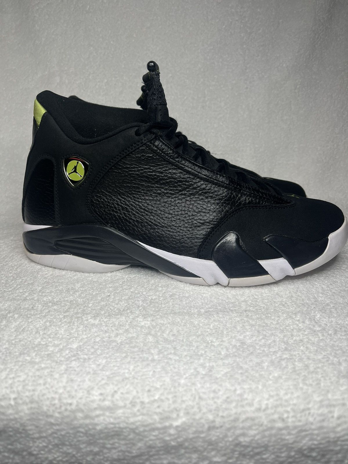 image of Jordan Nike Air Jordan 14 Retro Indiglow 2016 Size 14 Shoes in Black, Men's