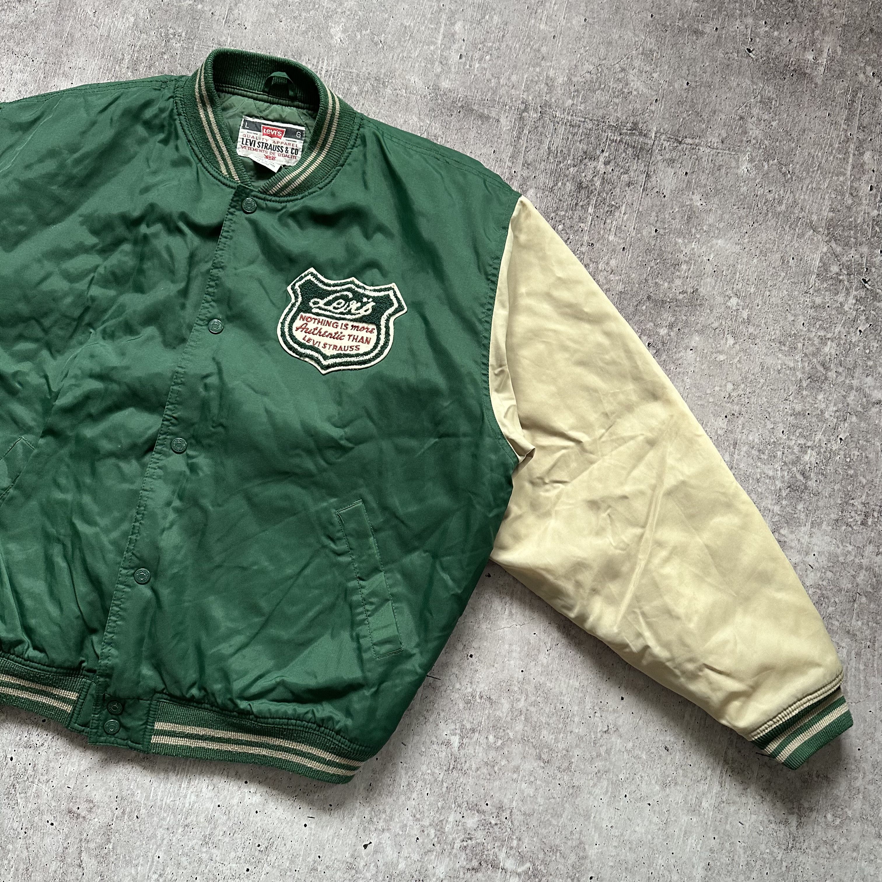 Levi's Original Levi's 90 Vintage Big Logo Varsity Bomber Jacket Size US L / EU 52-54 / 3 - 4 Thumbnail