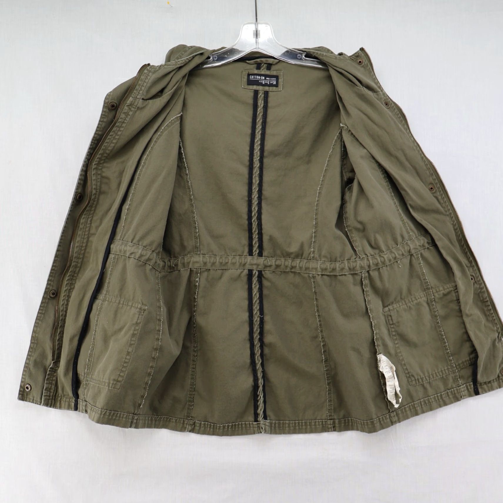 Cotton On Cotton On Field Jacket Women's Size 6 Green Light Weight Utility Military Jacket Size M / US 6-8 / IT 42-44 - 5 Thumbnail
