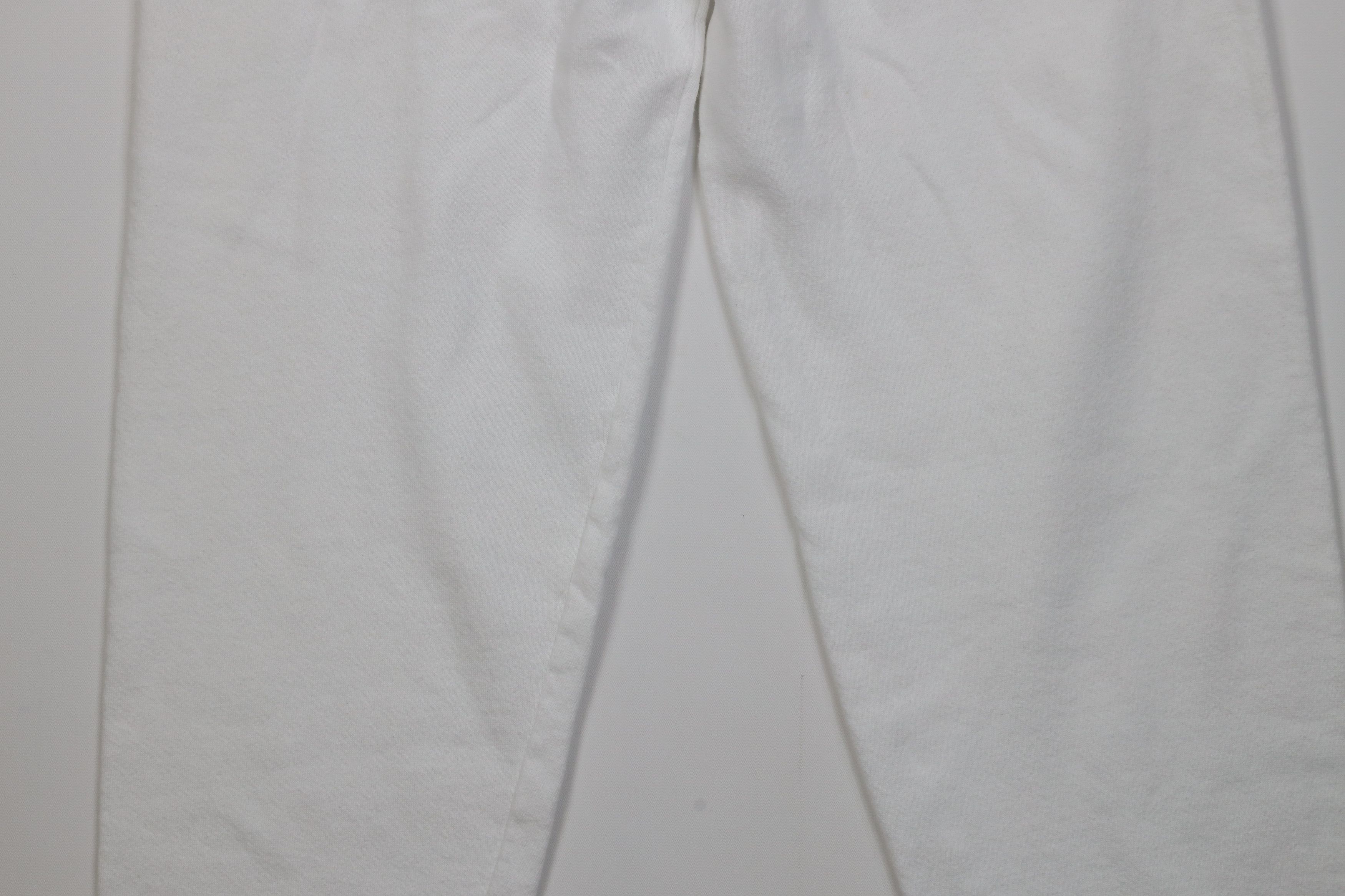 Vintage Vintage 90s Streetwear Blank Sweatpants Pants White USA Size 32" / US 10 / IT 46 - 11 Thumbnail
