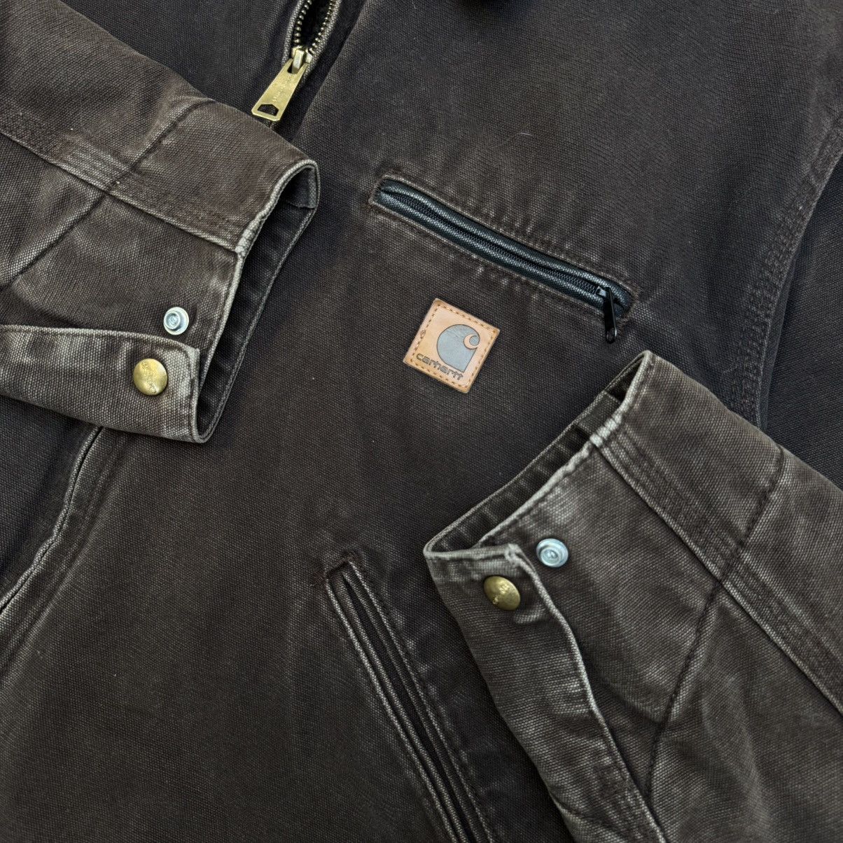 Carhartt 📦 SOLD 📦 Carhartt Detroit Jacket J97 DKB Size US L / EU 52-54 / 3 - 4 Thumbnail