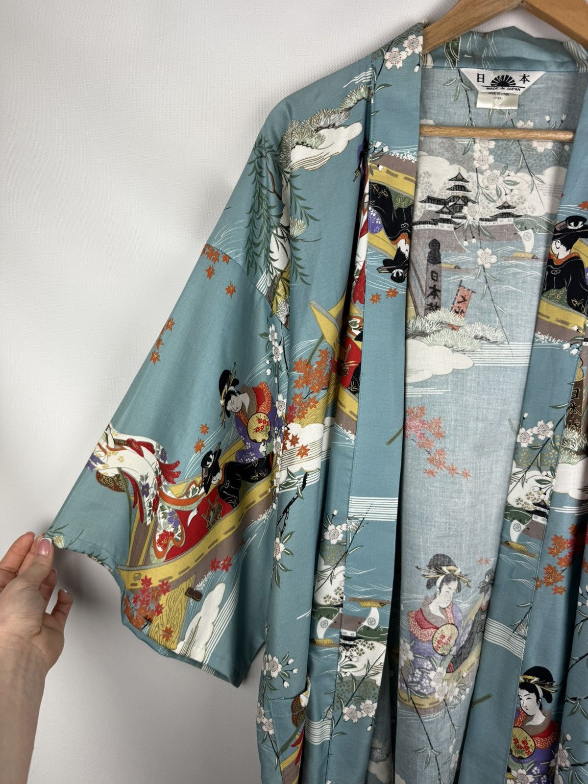 Other Japanese Overprinted Kimono Haori One Size Unisex Size US L / EU 52-54 / 3 - 11 Thumbnail