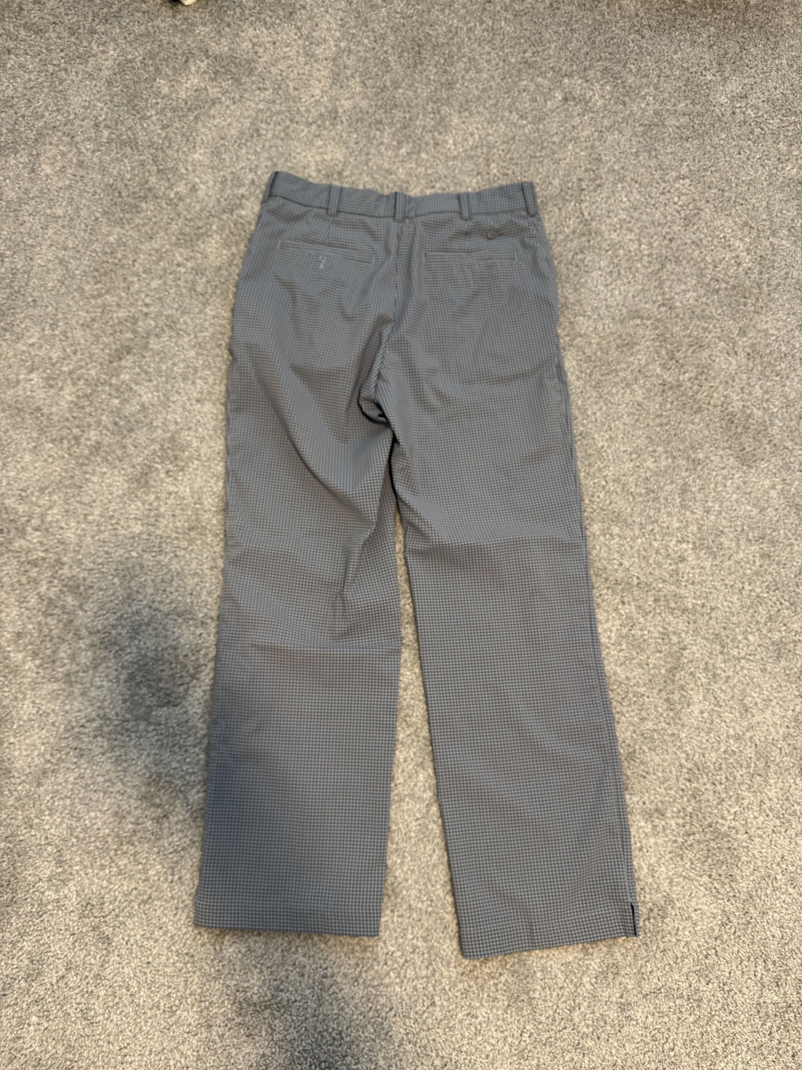 Nike Nike Stretch Dri-Fit Polyester Waffle Golf Pants Blue Check Size US 30 / EU 46 - 3 Thumbnail