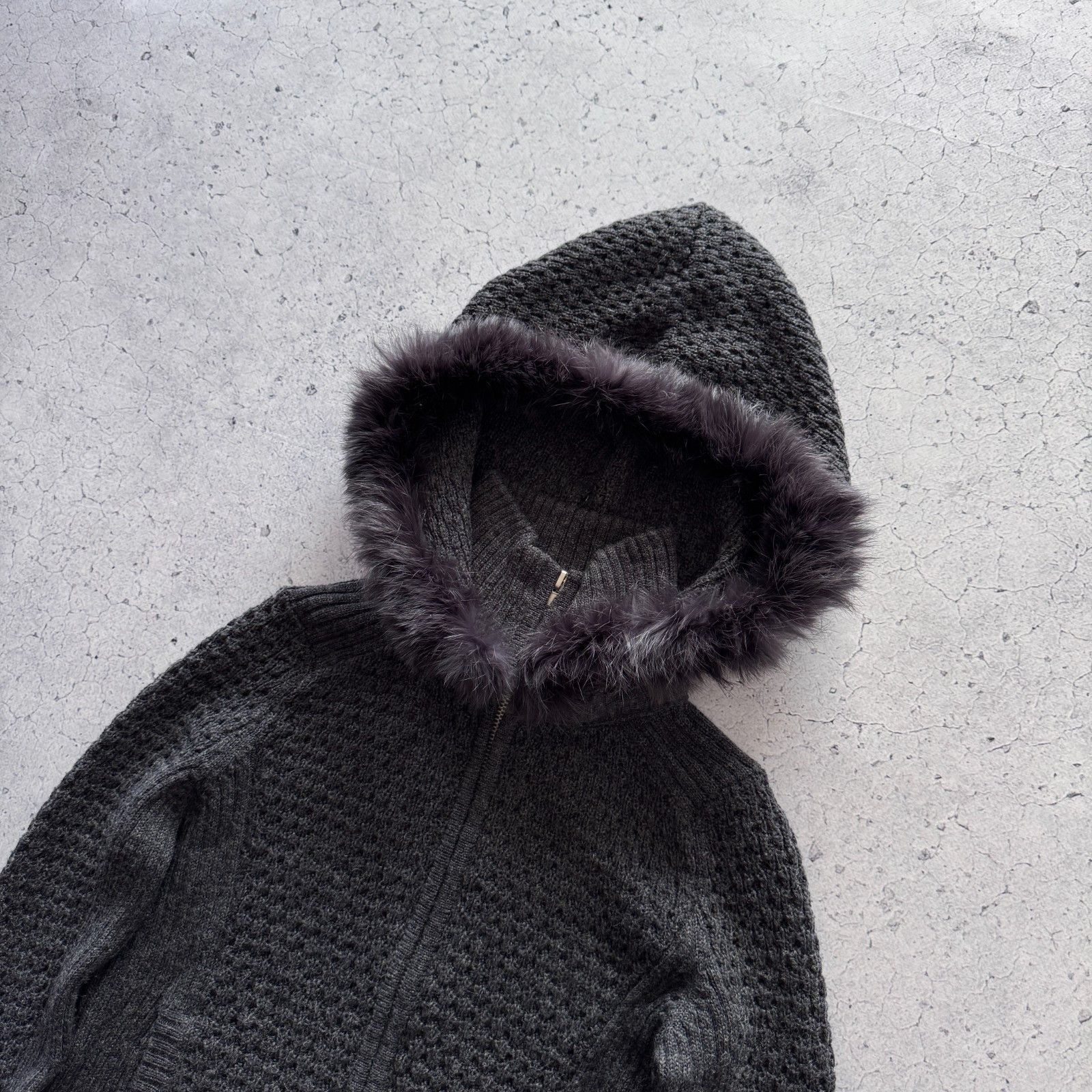 Japanese Brand Coup De Chance Knit Zip Hoodie Fur Hysteric Glamour Style Size S / US 4 / IT 40 - 2 Thumbnail
