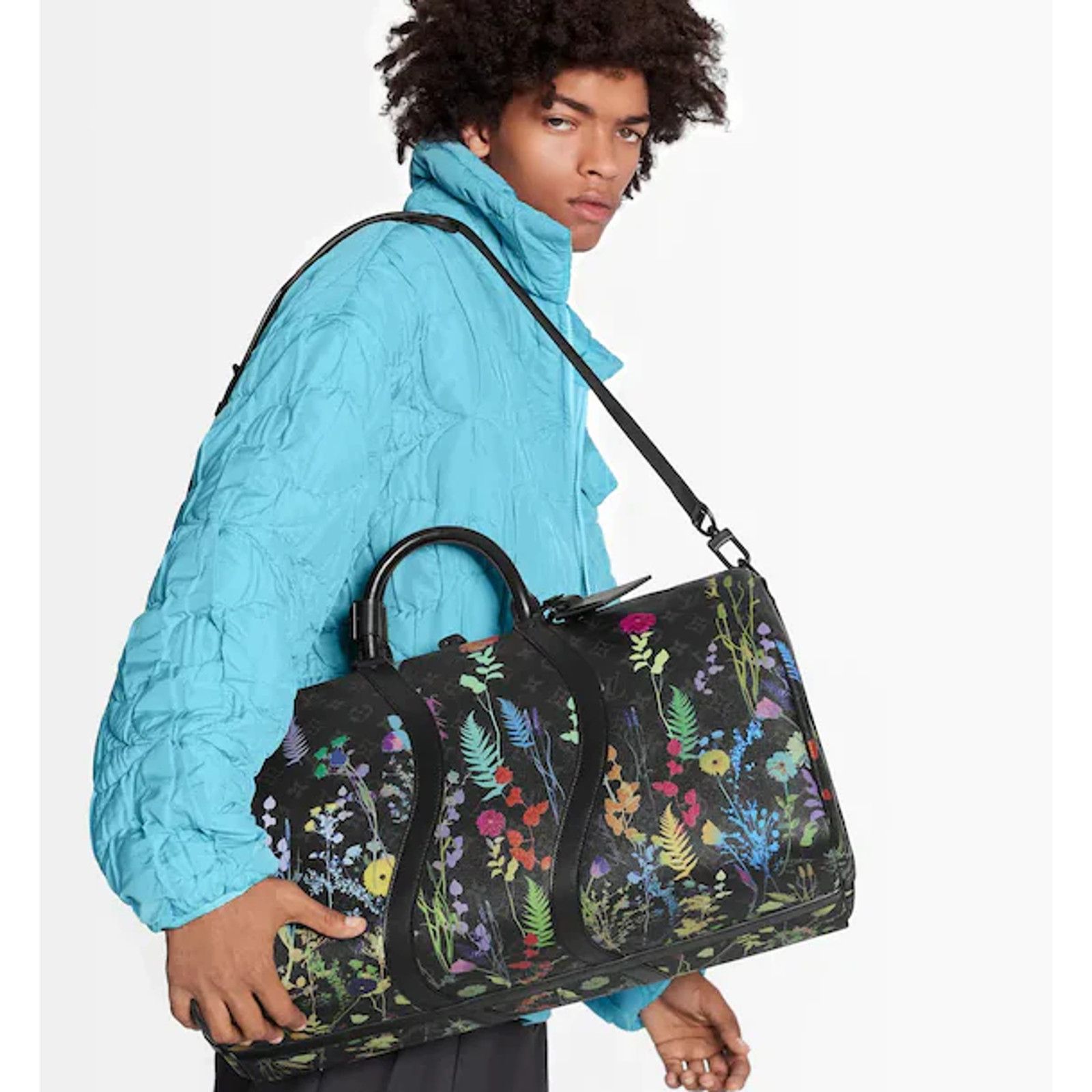 Louis Vuitton Louis Vuitton Keepall Bandouliere Flowers Weekend Travel Bag Size ONE SIZE - 3 Thumbnail