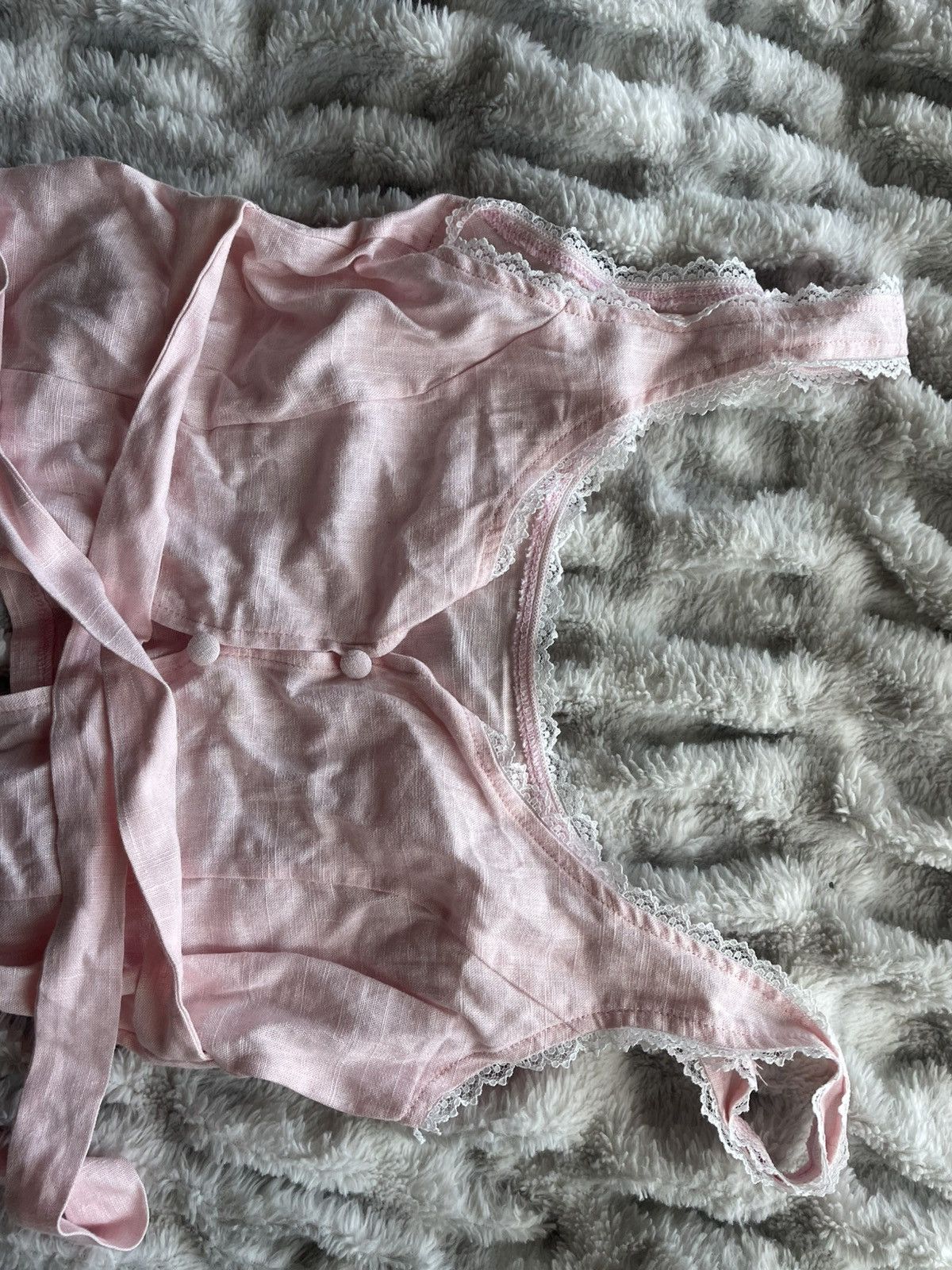 Other Pink lace tie top Size M / US 6-8 / IT 42-44 - 1 Thumbnail