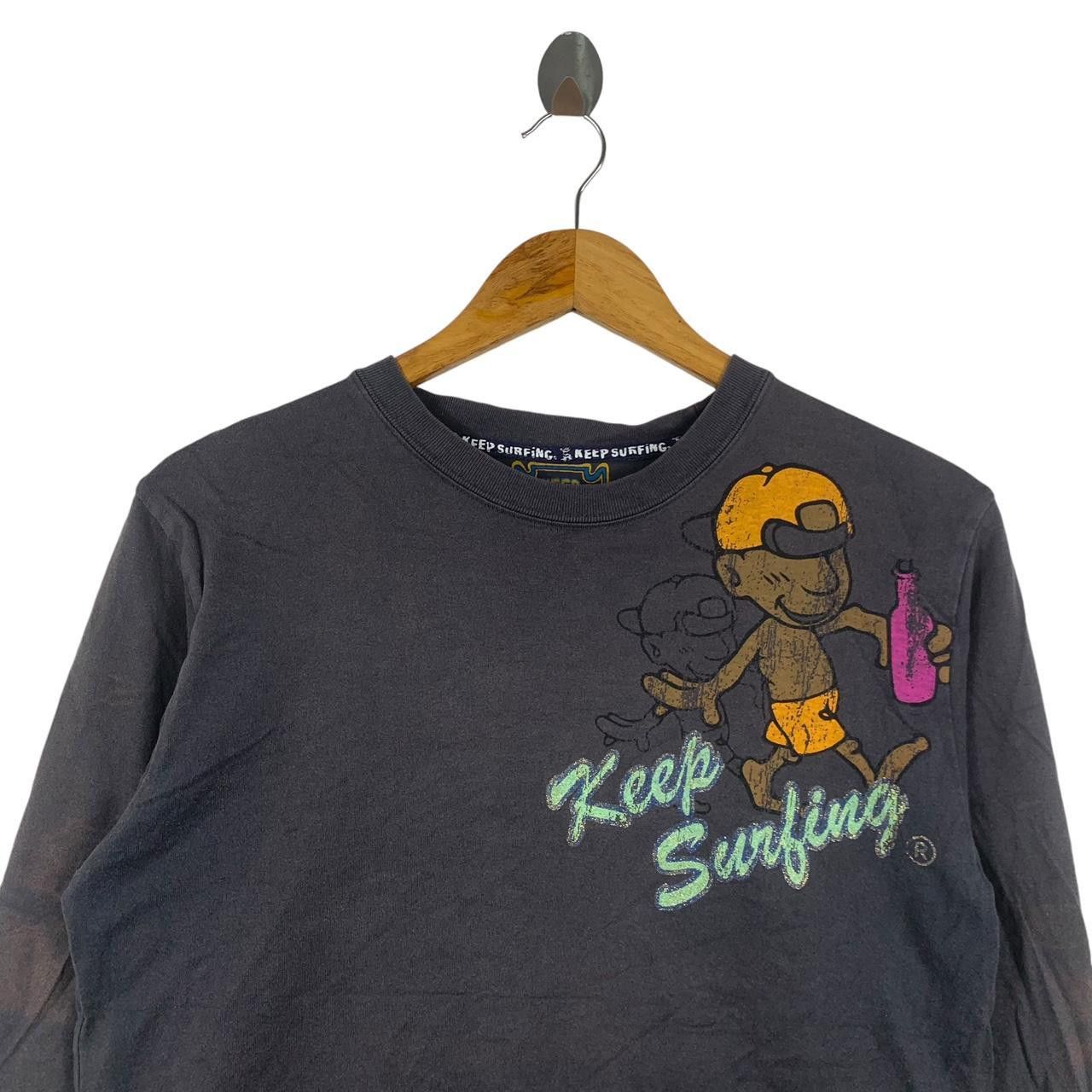 Vintage Vintage KEEP SURFING DRUNK Natural Sun Faded Tee Shirt Size US M / EU 48-50 / 2 - 2 Thumbnail