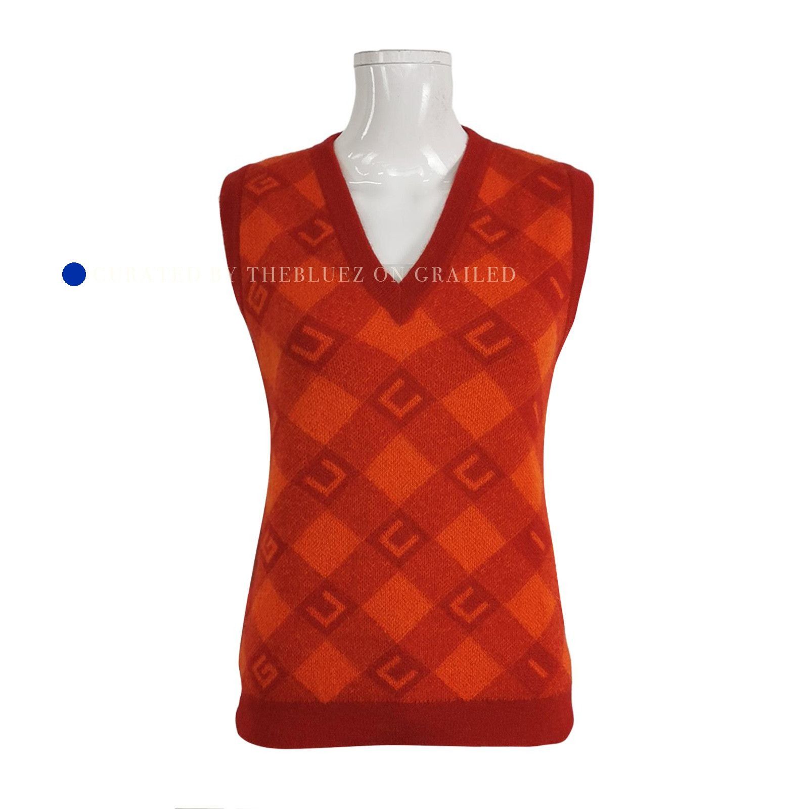 Gucci Red Mohair Knit Vest in Size S Size US S / EU 44-46 / 1 - 1 Thumbnail