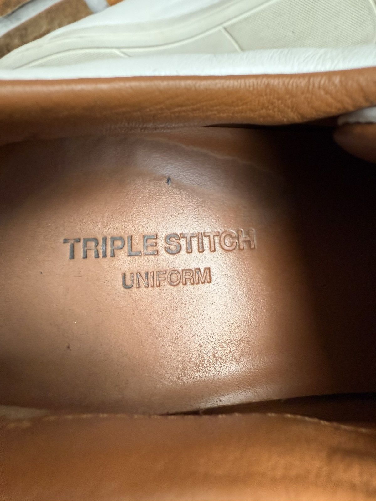 Ermenegildo Zegna Triple stitch leather trainers Size US 8 / EU 41 - 9 Thumbnail
