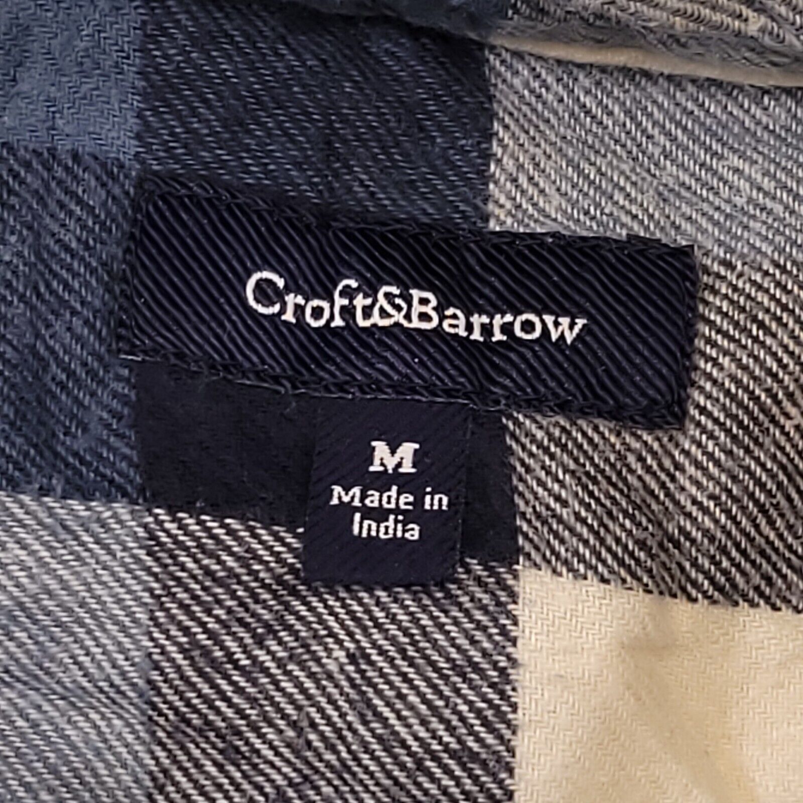 Croft & Barrow Croft & Barrow Gingham Flannel Shirt Mens Size M Blue White Size US M / EU 48-50 / 2 - 3 Thumbnail