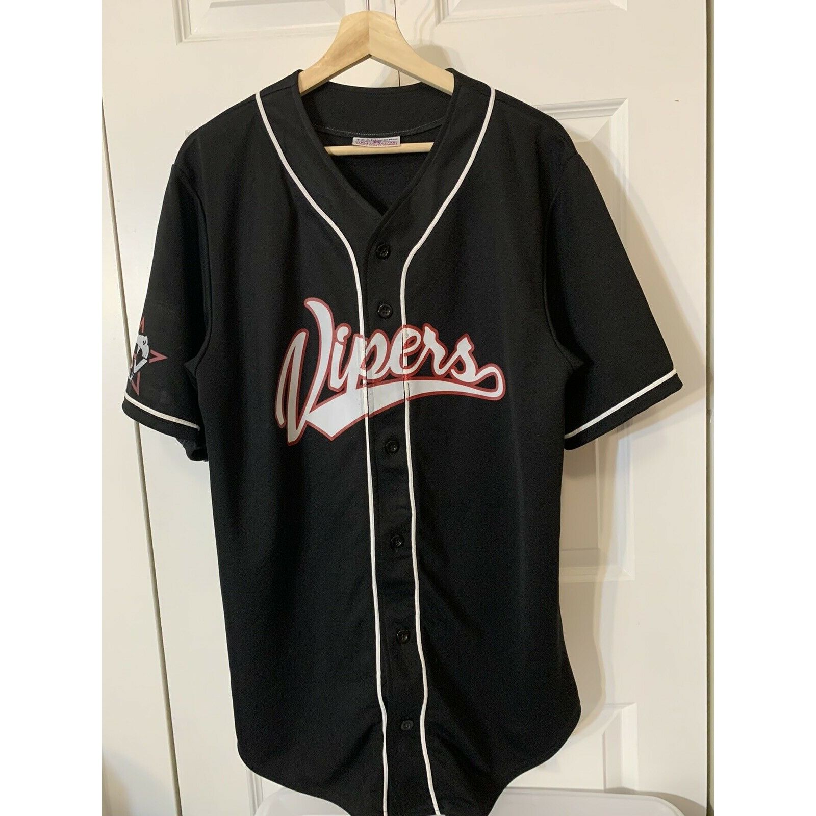 Other Teamwork Athletic Apparel Vipers Baseball Button Jersey No 1 Size XL / US 12-14 / IT 48-50 - 3 Thumbnail