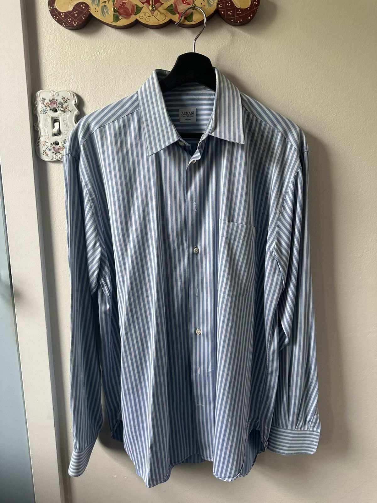 Armani Collezioni Armani Button Up Size US L / EU 52-54 / 3 - 1 Thumbnail