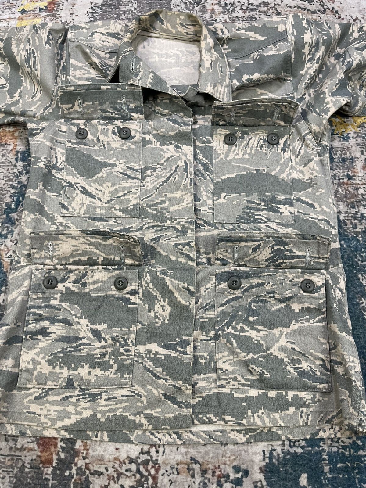 Vintage Vtg US Air Force Camouflage Utility Field Jacket Size S / US 4 / IT 40 - 3 Thumbnail
