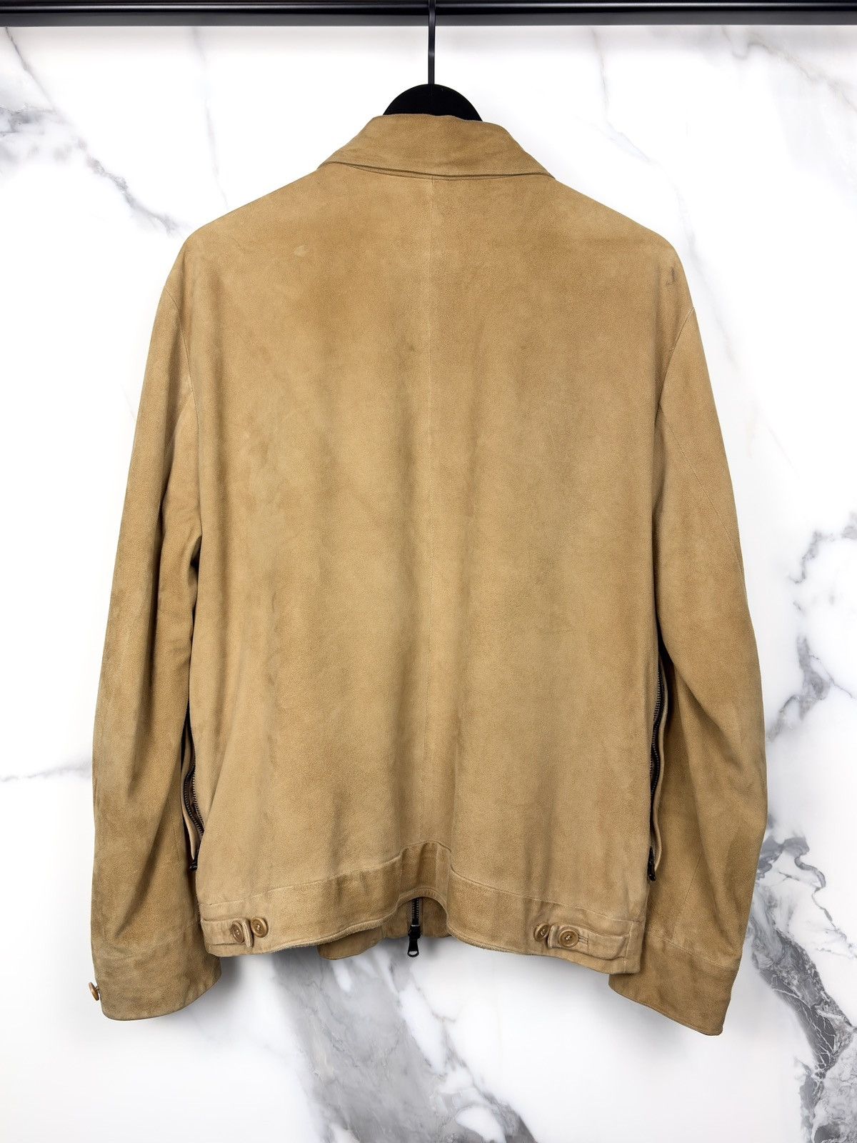 Helmut Lang Helmut Lang Vintage One Pocket Trucker Suede Leather Jacket Size US L / EU 52-54 / 3 - 2 Thumbnail