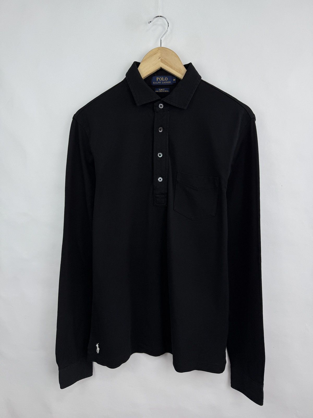 Polo Ralph Lauren 🇺🇸 Polo Ralph Lauren Slim Fit Pima Stretch Mesh Long Sleeve Size US M / EU 48-50 / 2 - 2 Thumbnail