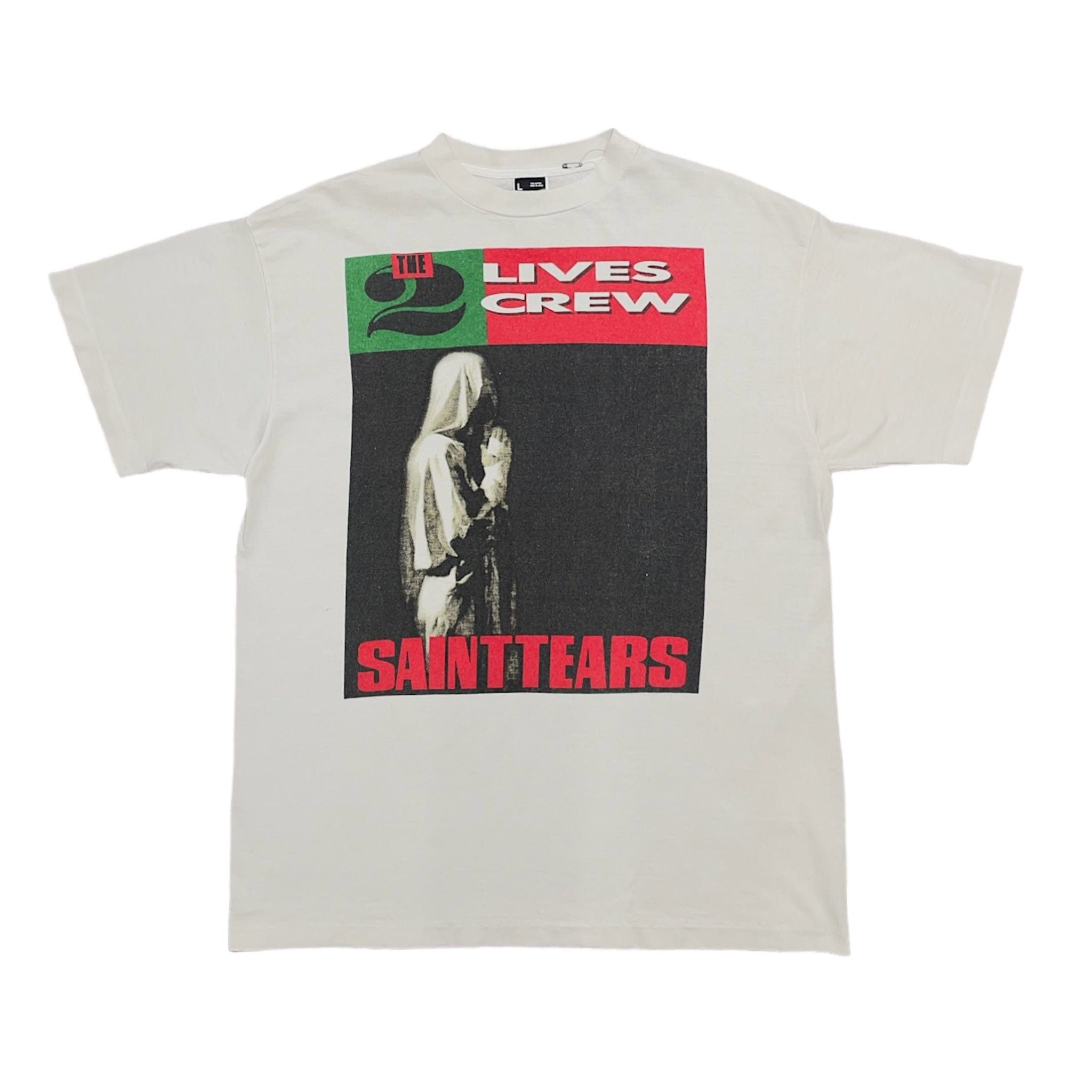 Saint Michael x Denim Tears Lives Crew Short Sleeve Tee Shirt White |  Grailed