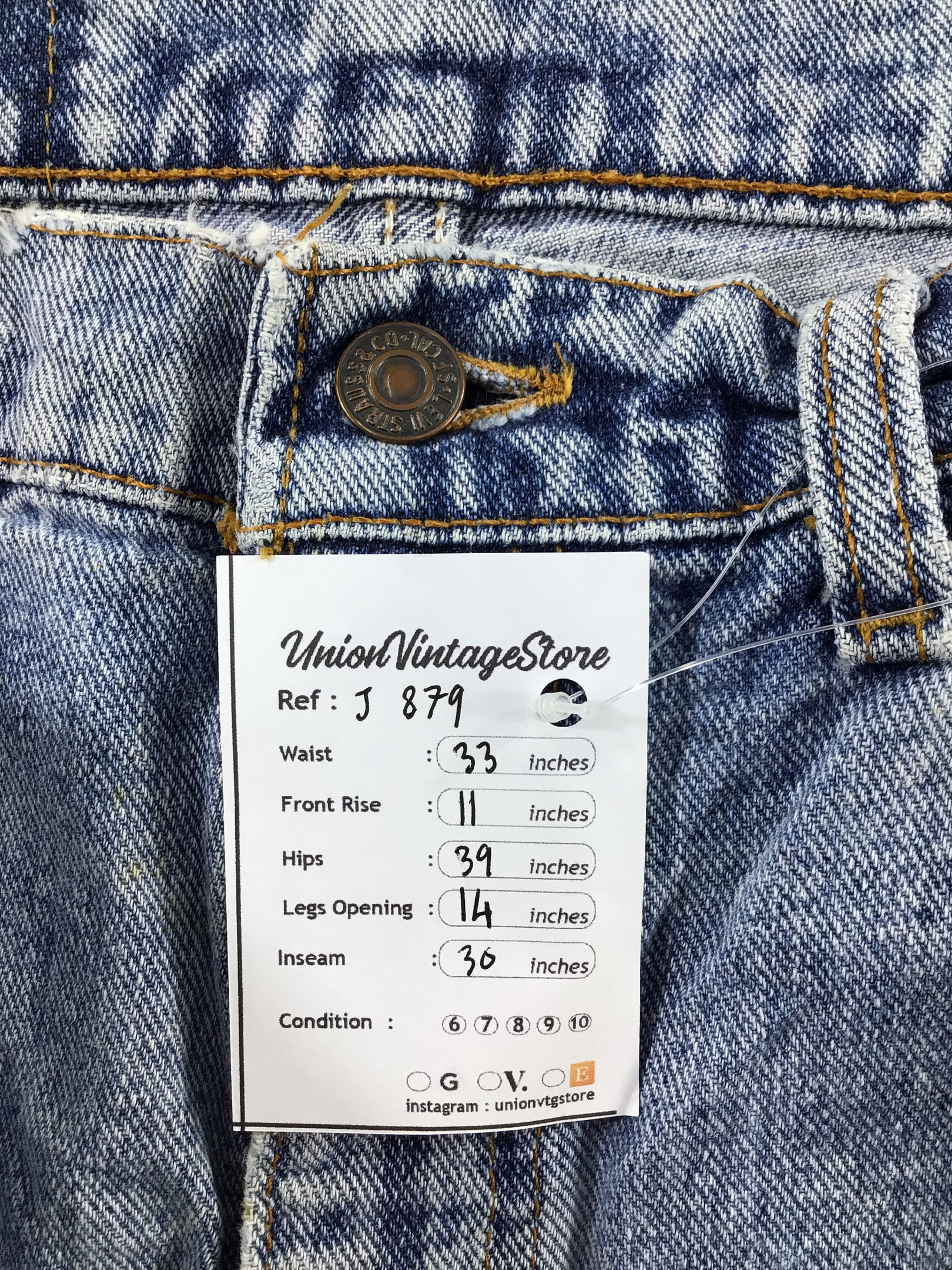 Levi's Vintage Levis 505 Jeans-J879 Size US 33 - 15 Thumbnail