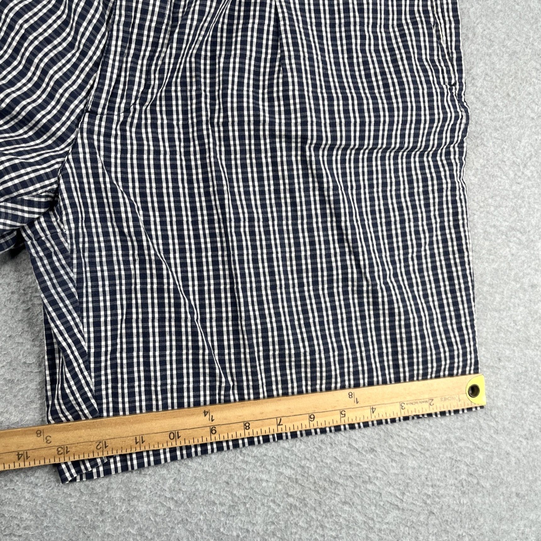 Polo Ralph Lauren Polo Ralph Lauren Golf Shorts Size 35 Navy White Plaid Pleated Casual Golfer Men Size US S / EU 44-46 / 1 - 5 Thumbnail