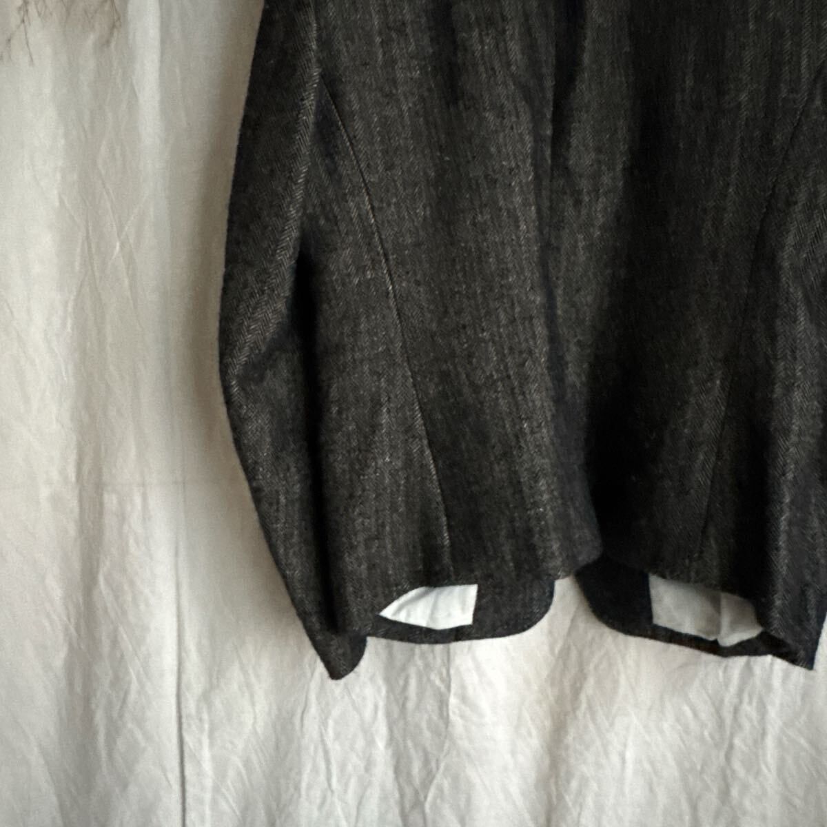 KLASICA HUNTS Wool Linen Classic Herringbone Jacket Size US L / EU 52-54 / 3 - 7 Thumbnail