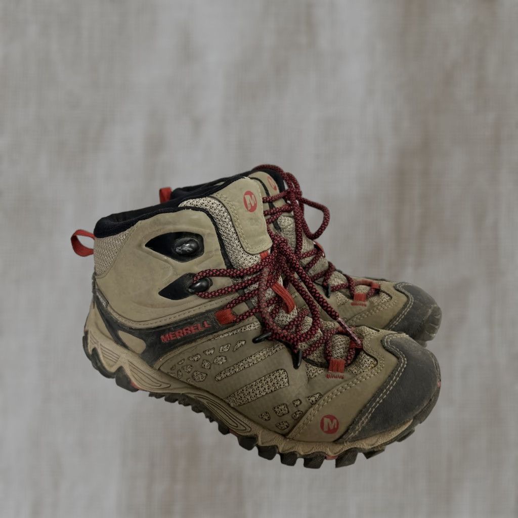 Merrell Merrell All Out Blaze Vent Mid Hiking Boots Women's 7 Brown Leather J32758 Boots Hiking Mens Womens Boys Girls Size S / US 4 / IT 40 - 1 Thumbnail