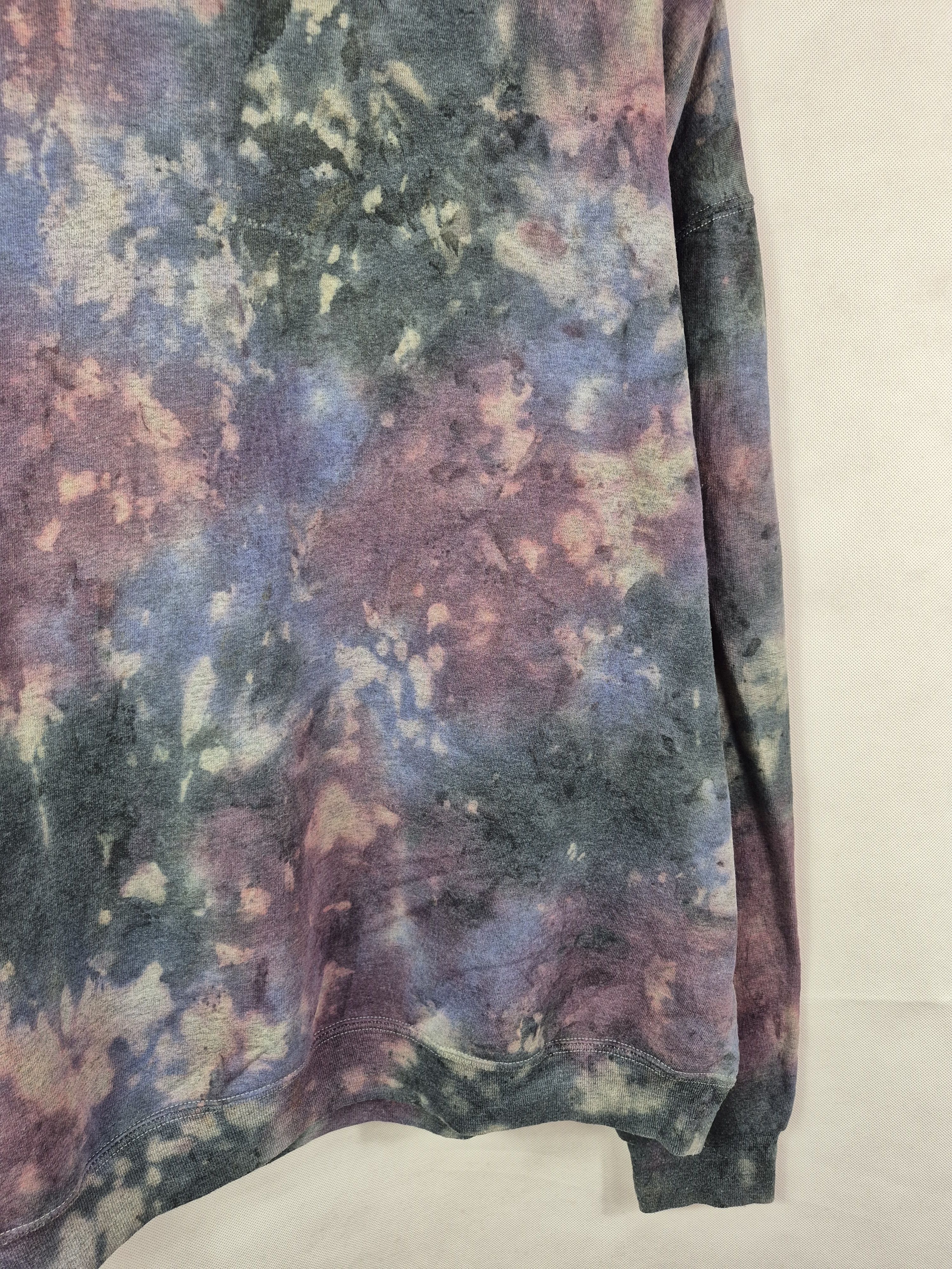 Vintage 🔥 Psychedelic Tie Dye Art Skate Streetwear Sweatshirt Size US XL / EU 56 / 4 - 4 Thumbnail