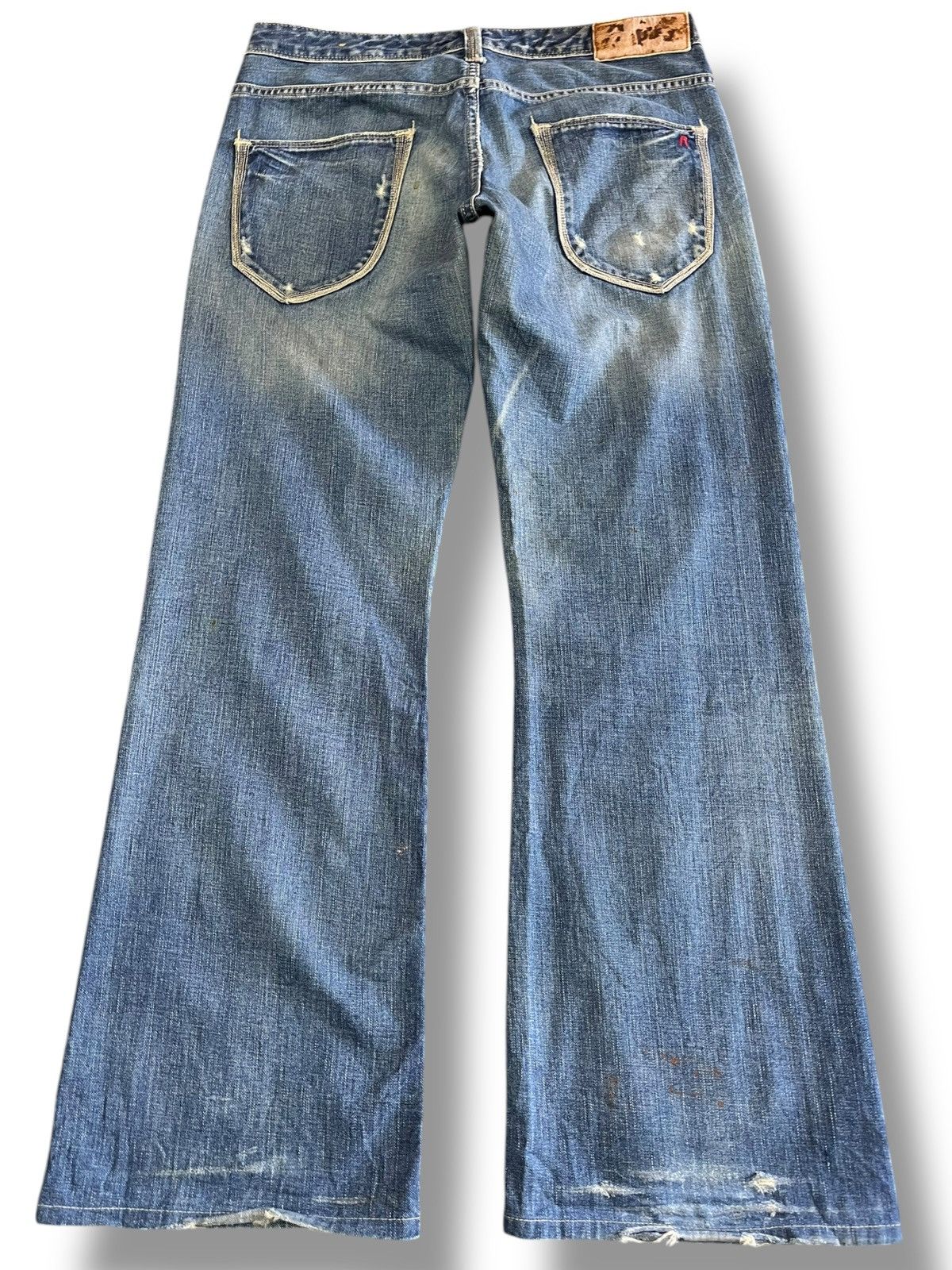 If Six Was Nine Vintage Replay Flare Faded Denim Size US 31 - 6 Thumbnail