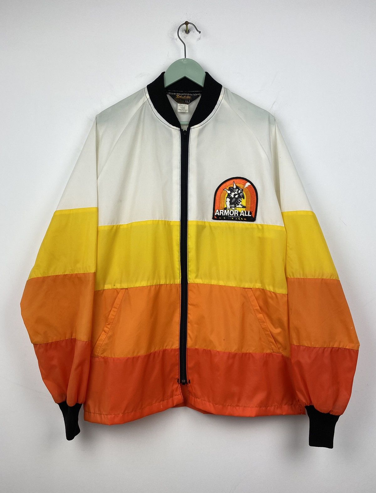 Vintage 70s Armor All Swingster Car Racing Products Jacket