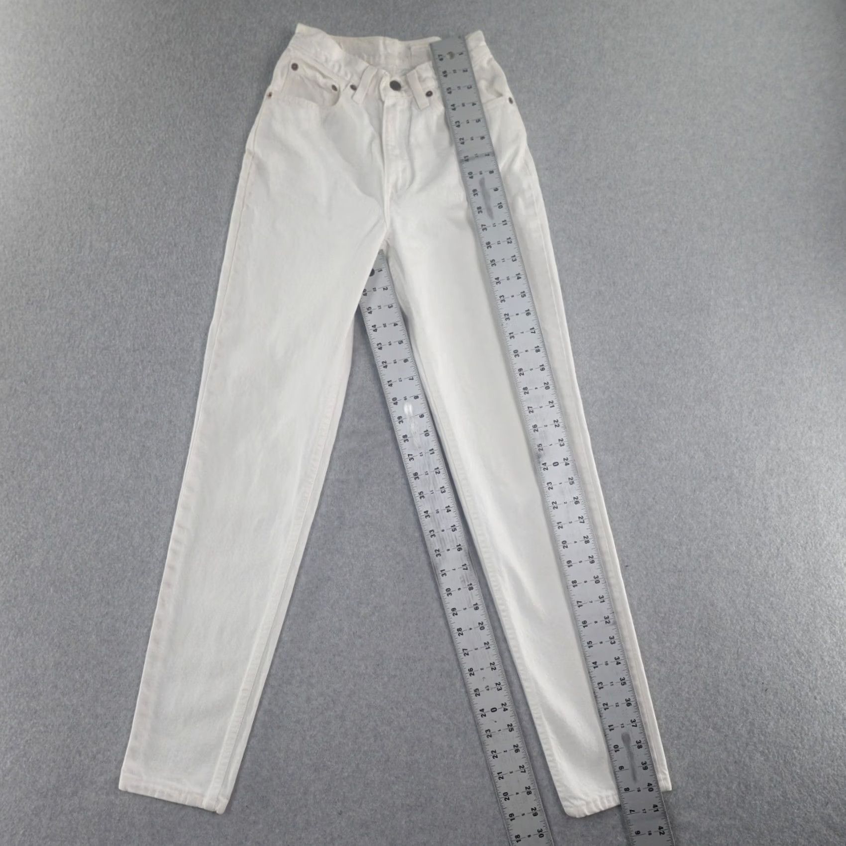 Levi's Levi’s Jeans Womens 3 (3X30) White Slim Tapered Leg 5-Pocket 100% Cotton Denim Vintage M Slim Fit Regular 512 Jeans Mens Womens Girls Size 26" / US 2 / IT 38 - 3 Thumbnail
