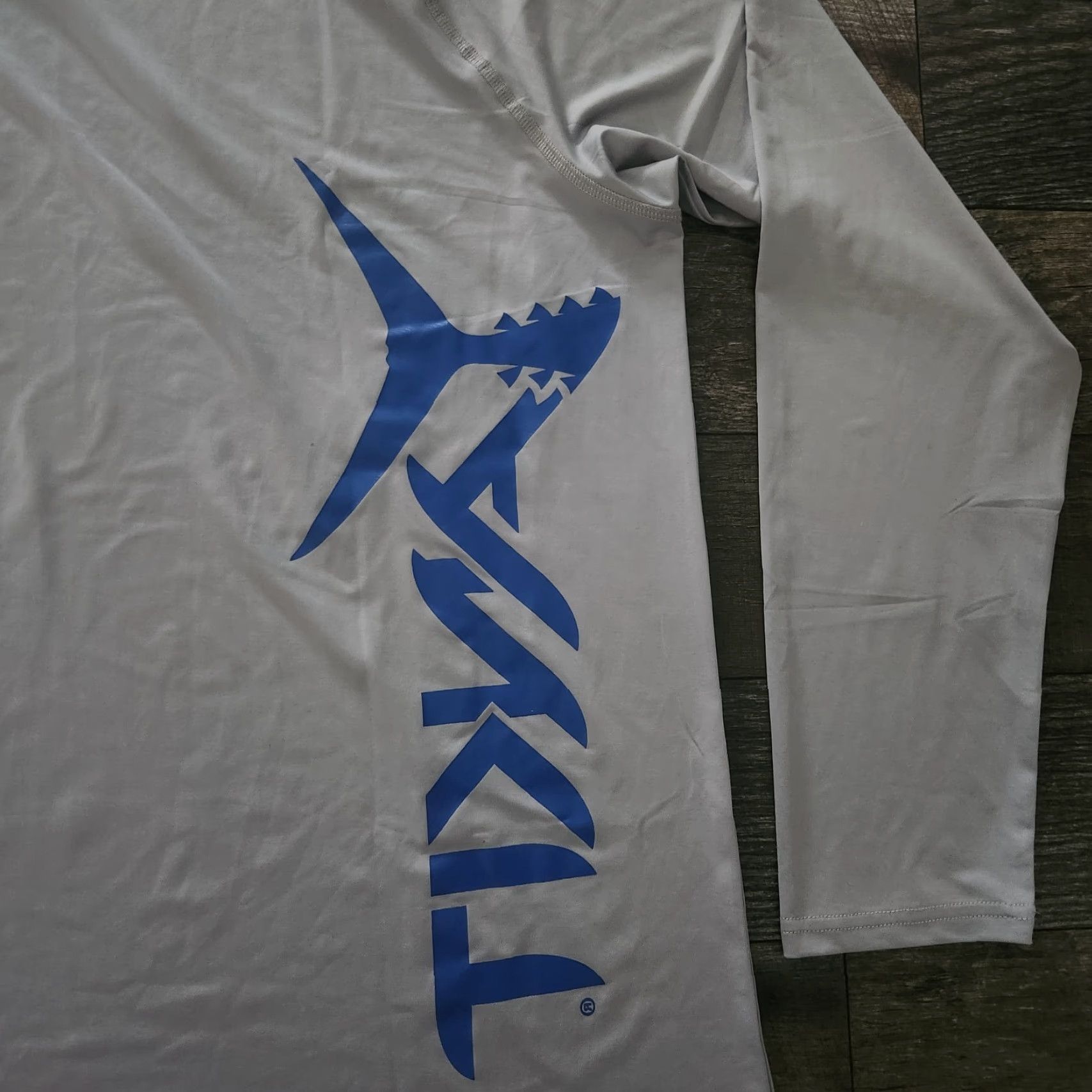 Vintage Yankit Fishing Shirt Mens XL UPF Performance Gray Tuna Offshore Long Sleeve Size US XL / EU 56 / 4 - 5 Thumbnail
