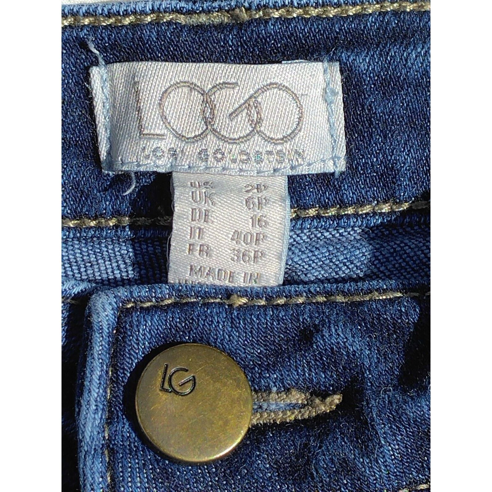 The Unbranded Brand Logo By Lori Goldstein Ladies Jeans Size 2P Medium Stone Size 25" / US 0 / IT 36 - 4 Thumbnail