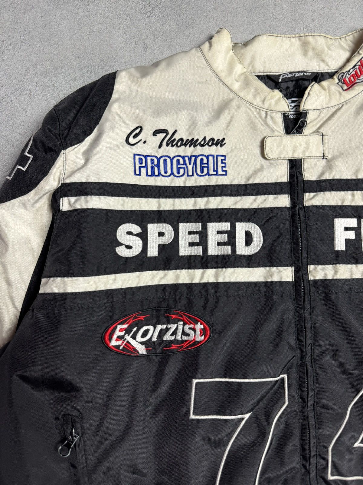 Vintage Fast Lane Speed Freak Vintage Racing Bomber Jacket Size US XXL / EU 58 / 5 - 7 Thumbnail