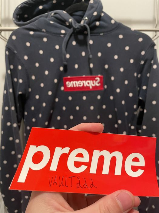 Supreme polka dot hoodie sales fake