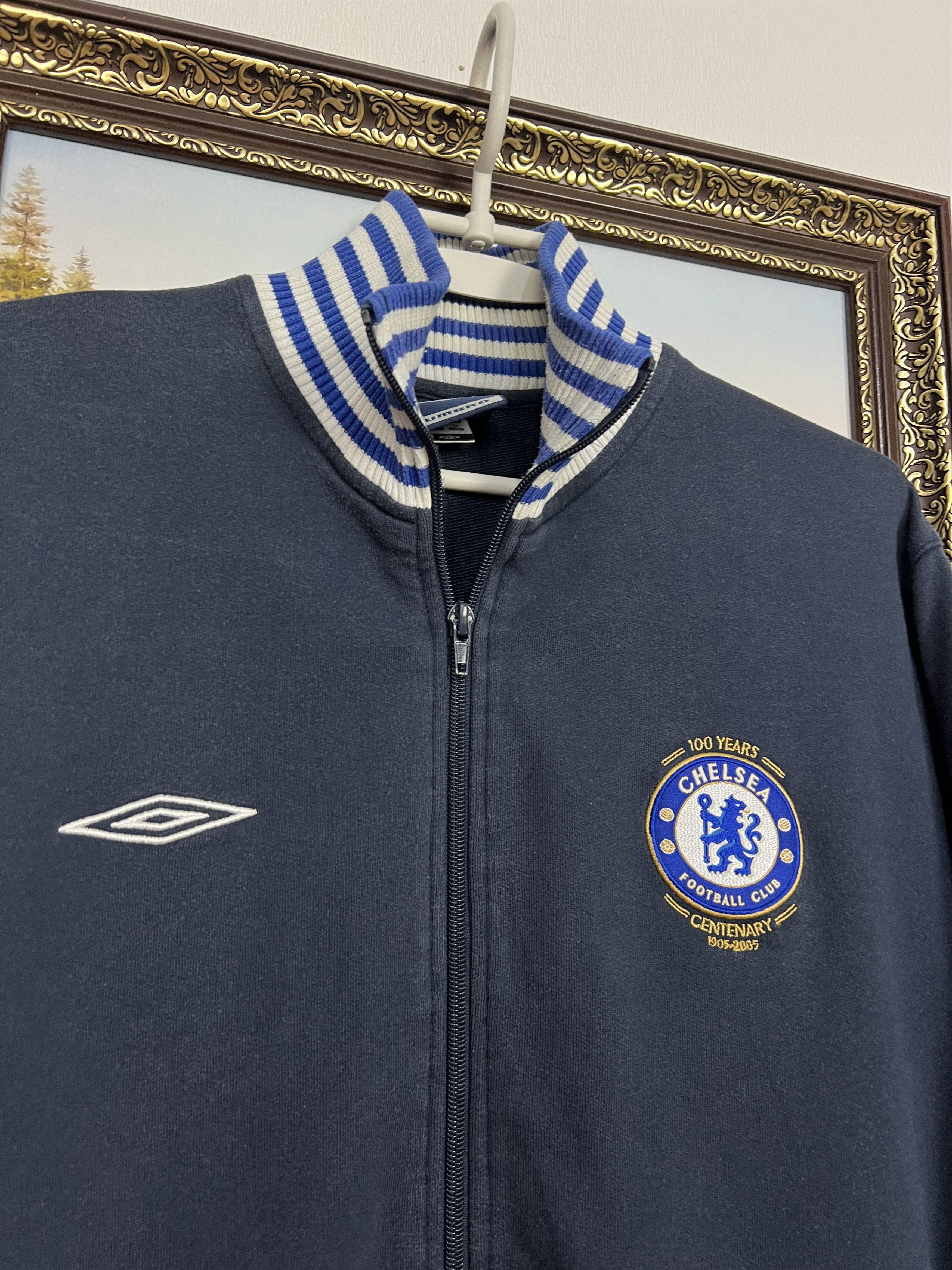 Umbro Vintage 2000's Chelsea Football Jacket Soccer Track Top Size US M / EU 48-50 / 2 - 3 Thumbnail