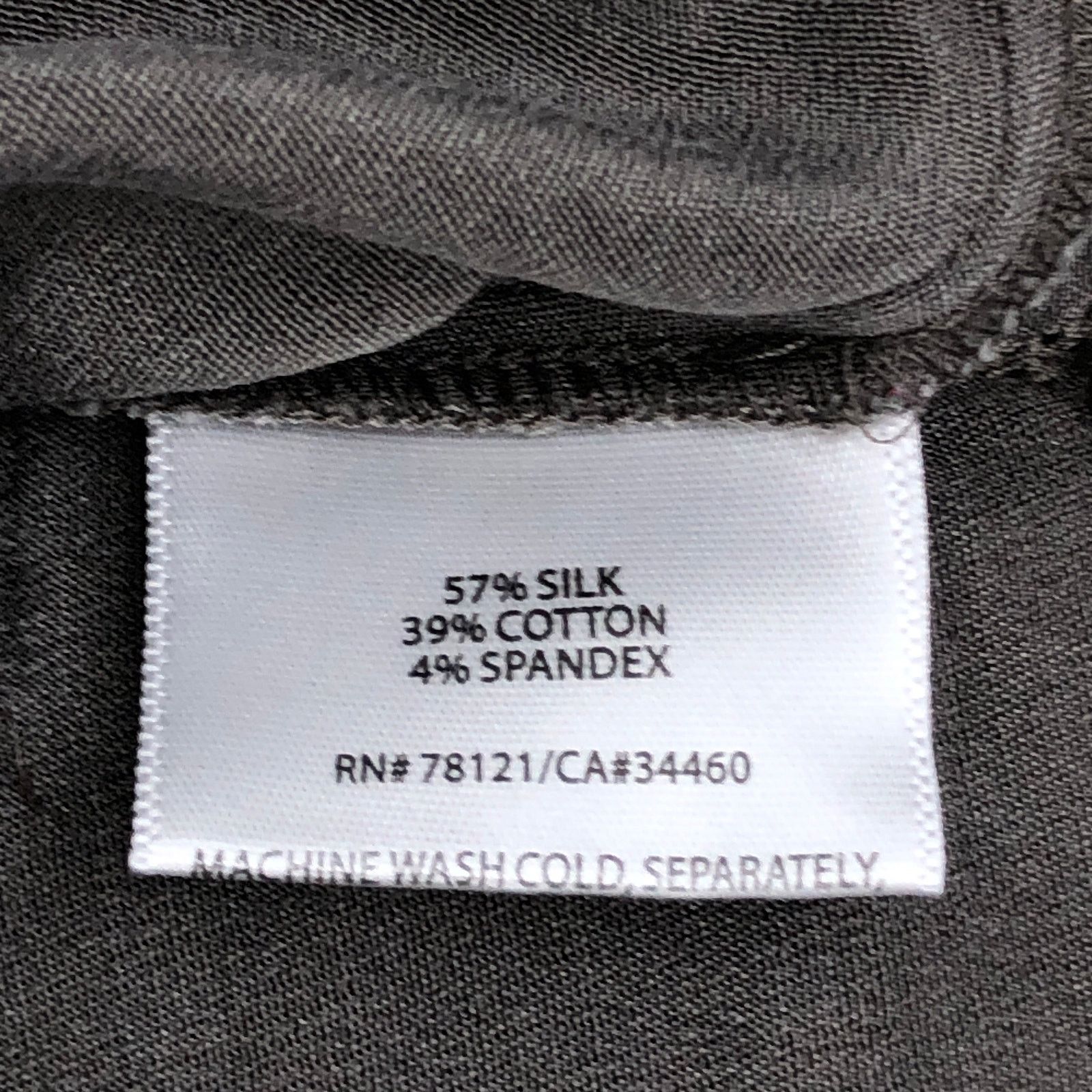 Eileen Fisher Eileen Fisher Size 6 Pants Silk Cotton Stretch Side Zip Gray Size 28" / US 6 / IT 42 - 10 Thumbnail