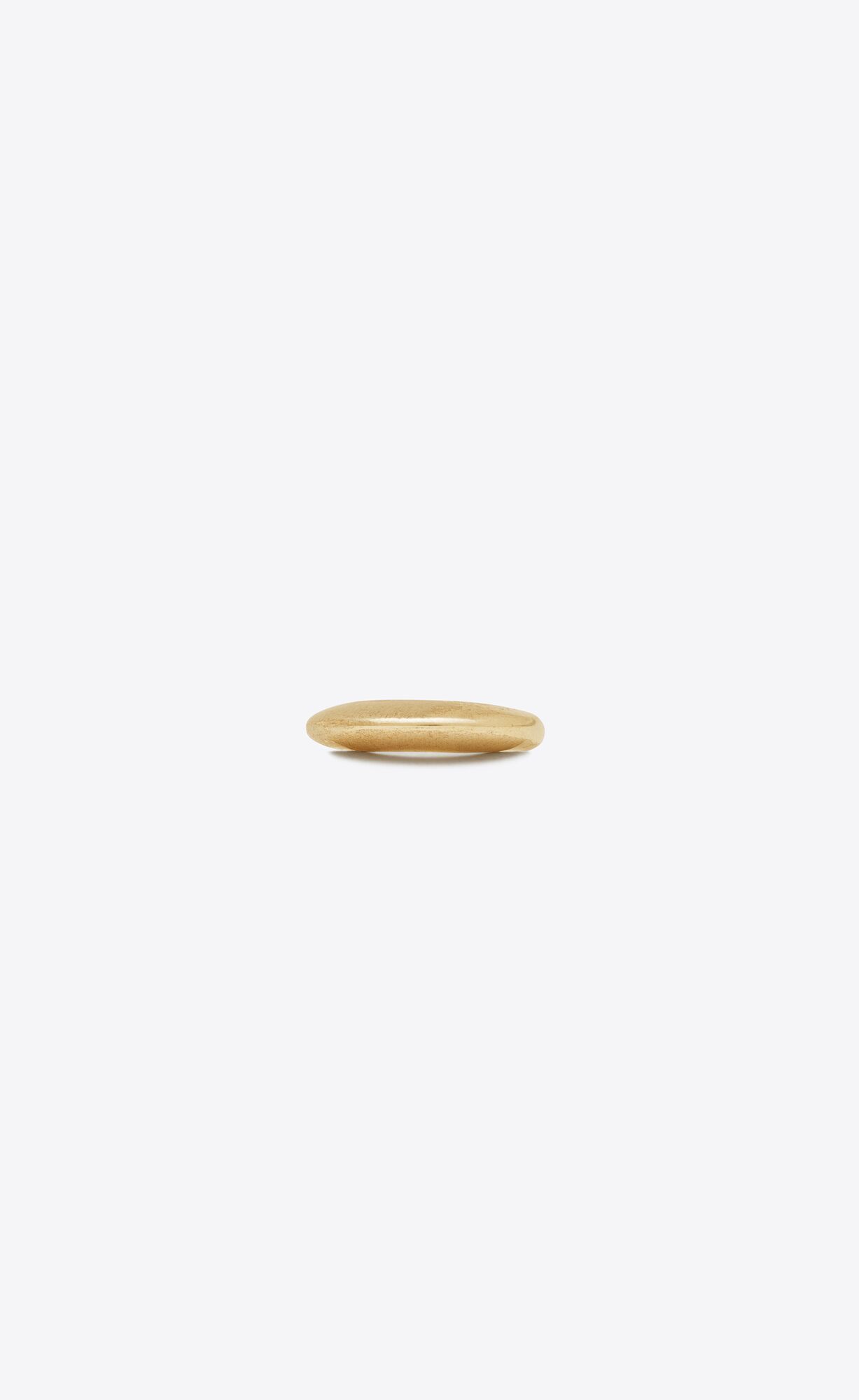Saint Laurent Paris o1smrcs1224 Size: OS / Medium Bumpy Ring in Metal in Gold Size ONE SIZE - 2 Thumbnail